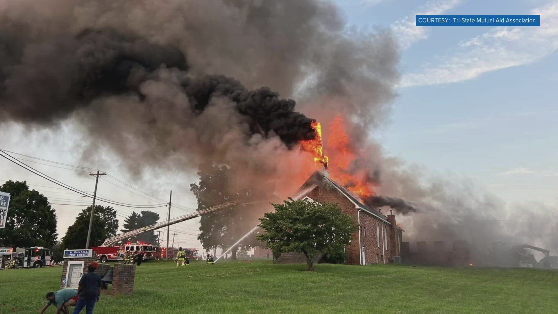 TBI said a woman's body was found inside the church, with an autopsy revealing she had died before the fire.