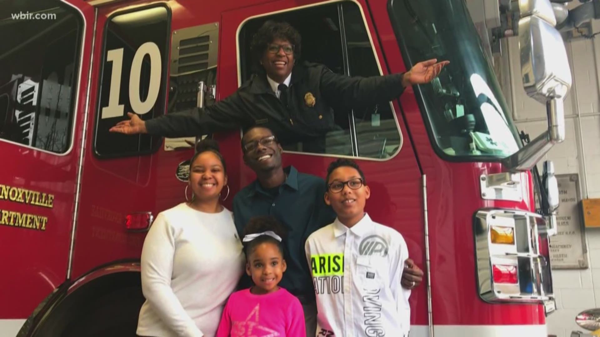 Today the Knoxville Fire Department celebrated an important historic milestone. It said goodbye to the city's first African-American female fire captain.