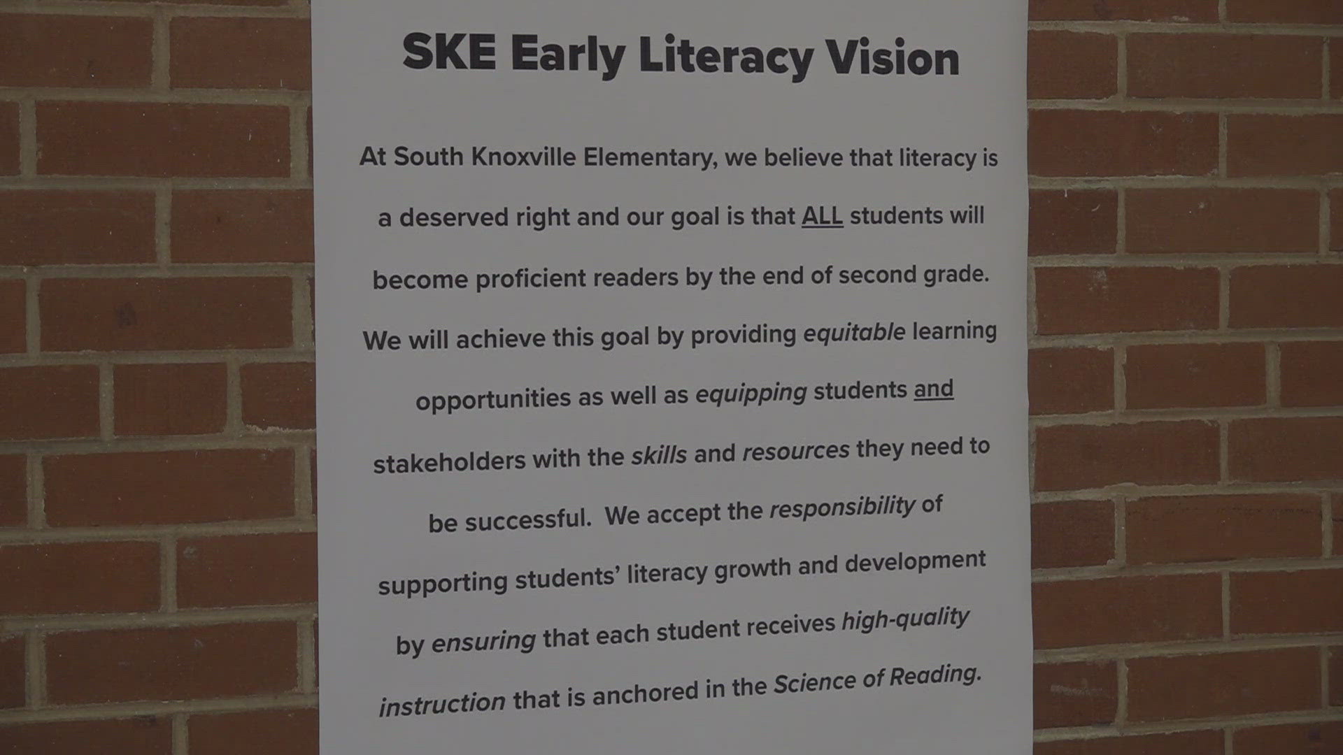 As a Title I school, South Knoxville Elementary works to make sure children from low-income families have the support they need to succeed.