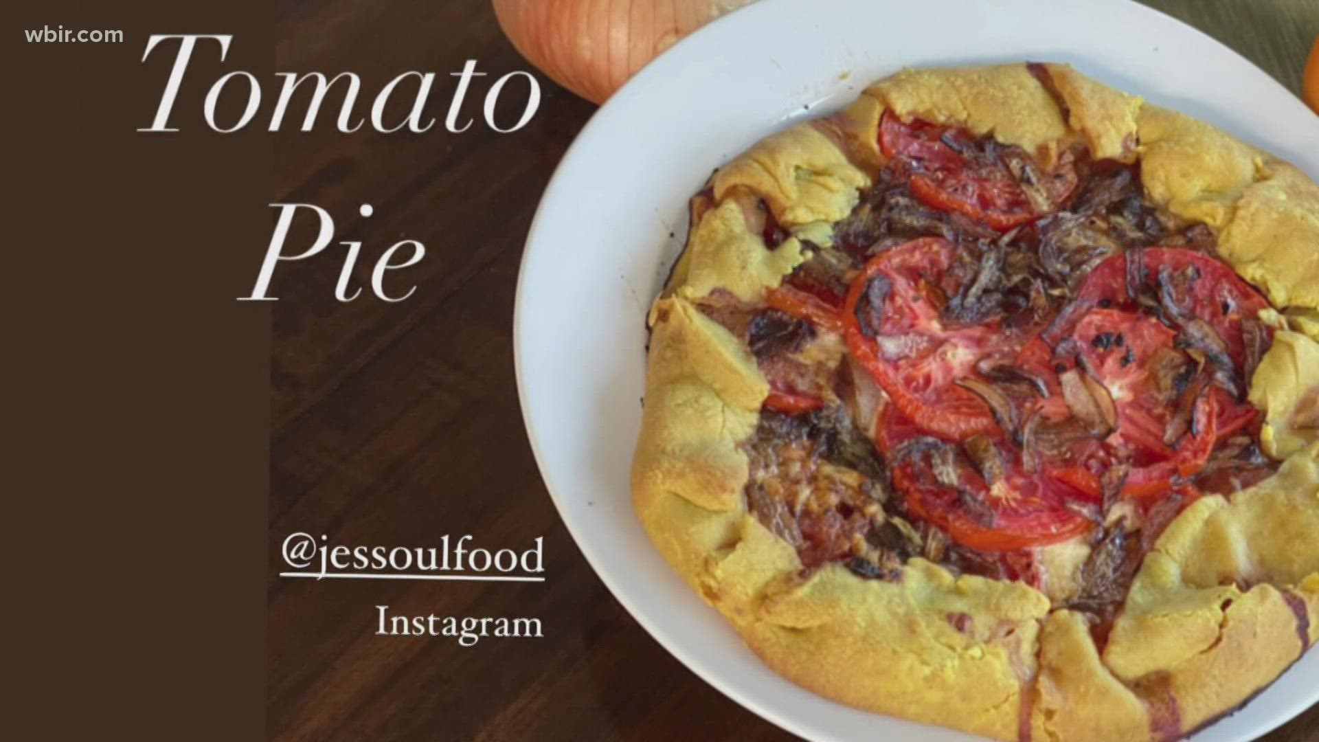 Jes Thomas shares a recipe for Savory Tomato Pie. Follow Jes on Instagram @jessoulfood and tag her if you try her recipes. Aug. 16, 2021-4pm.