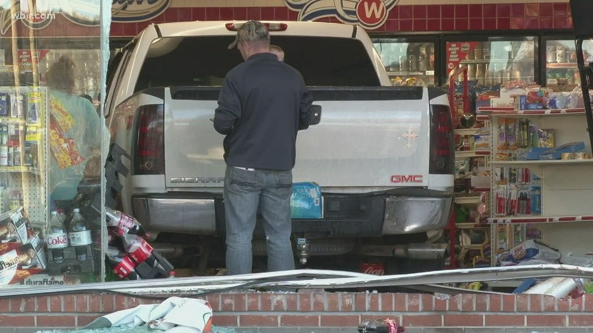Jan. 31, 2018: Police are cleaning up after a truck crashed into a Weigel's in Strawberry Plains.