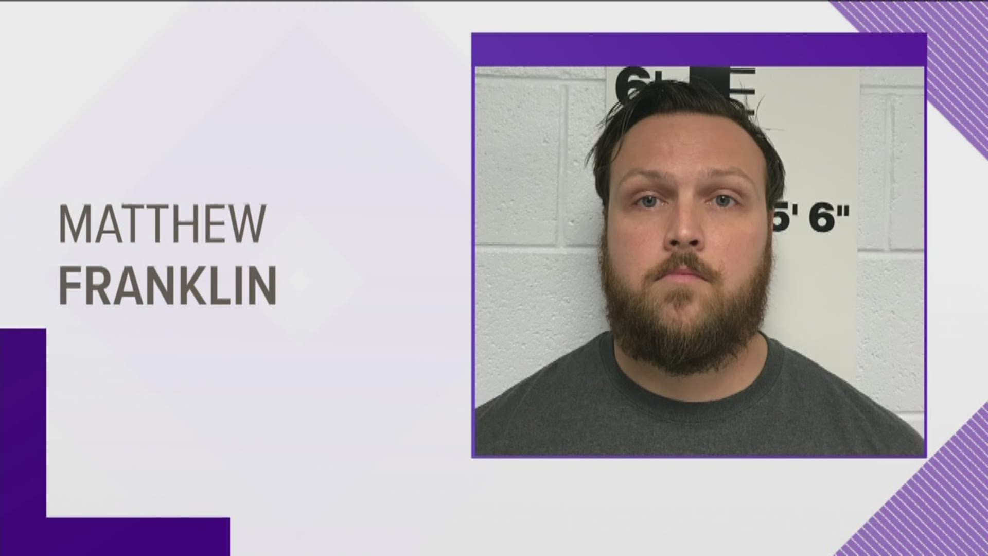 Agents said they learned that while Franklin was a recruiter for the national guard in New Tazewell, he reportedly engaged in sexual contact with three juveniles.