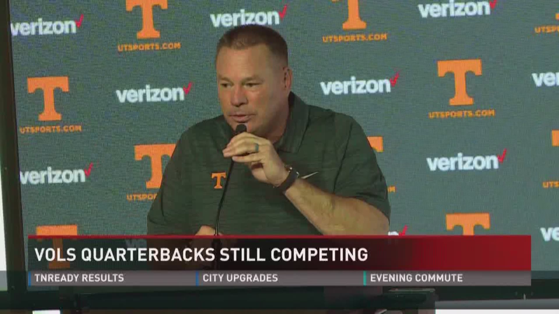 Just 5 days to the season opener, Coach Butch Jones won't commit to a starting quarterback.