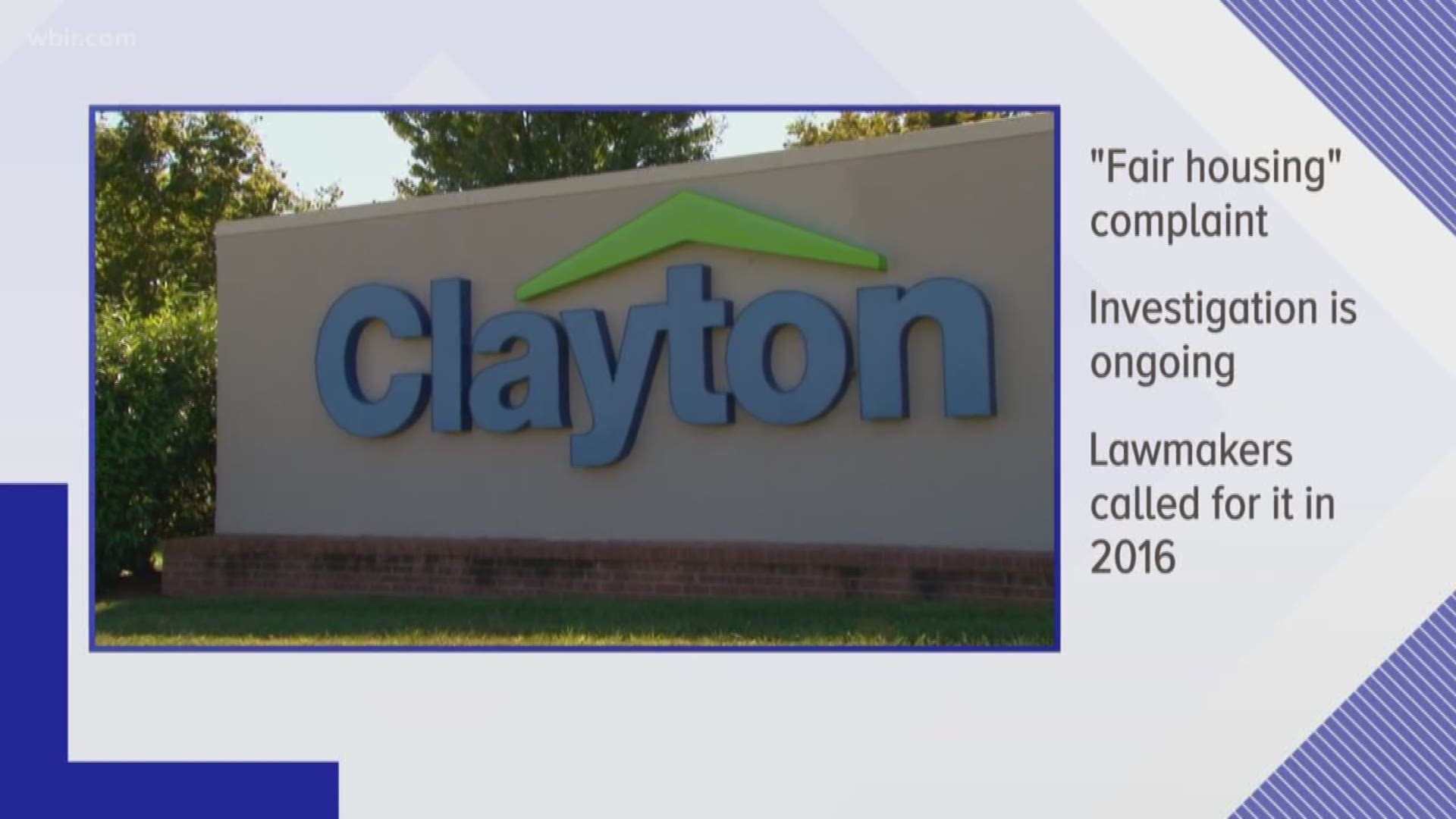 Federal authorities are investigating Clayton Homes for possibly discriminating against minority borrowers.