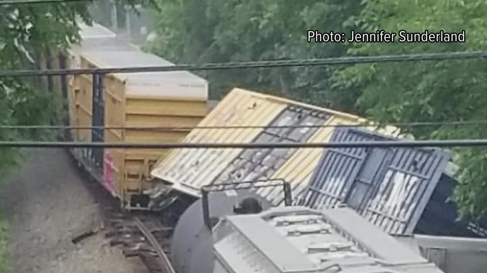 No injuries reported after train cars derail in McCreary County