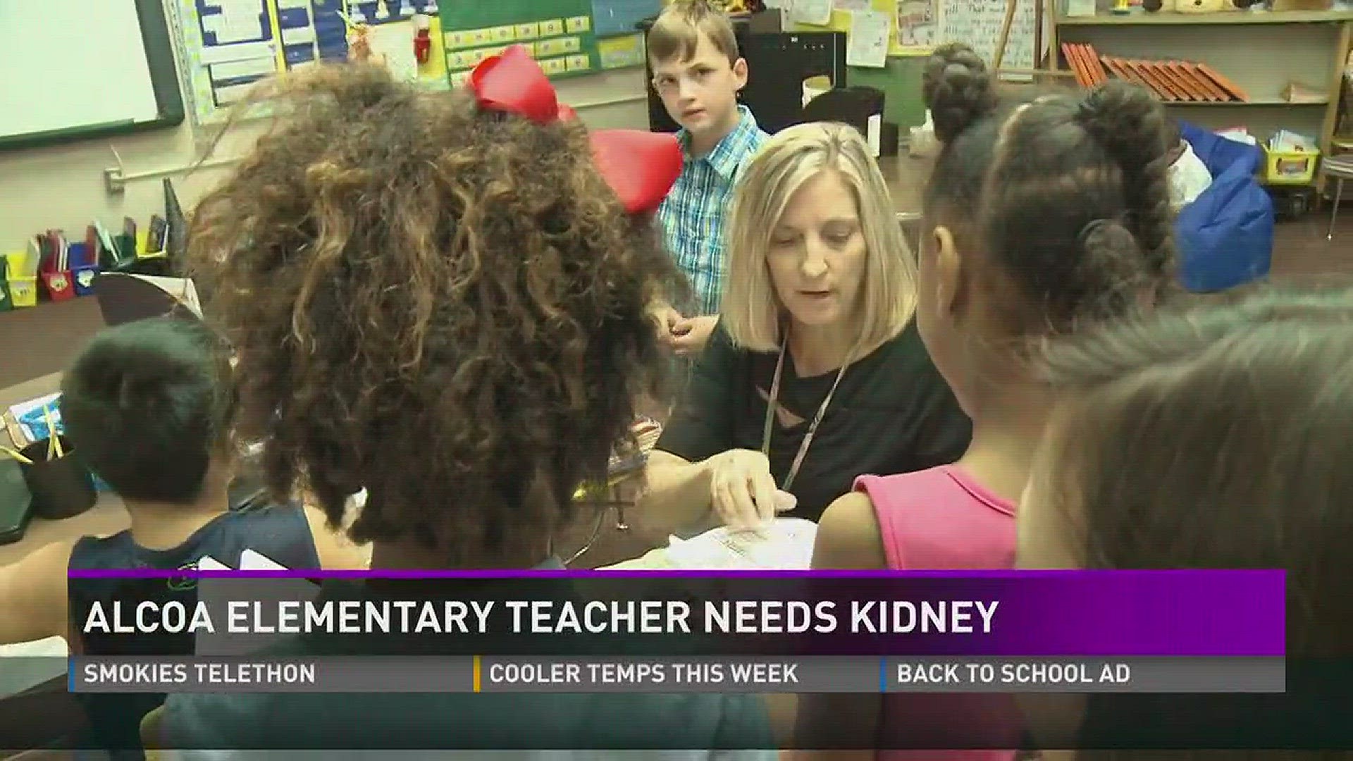 Betsy James, an Alcoa Elem, teacher for 25 years, is hoping for a kidney donor