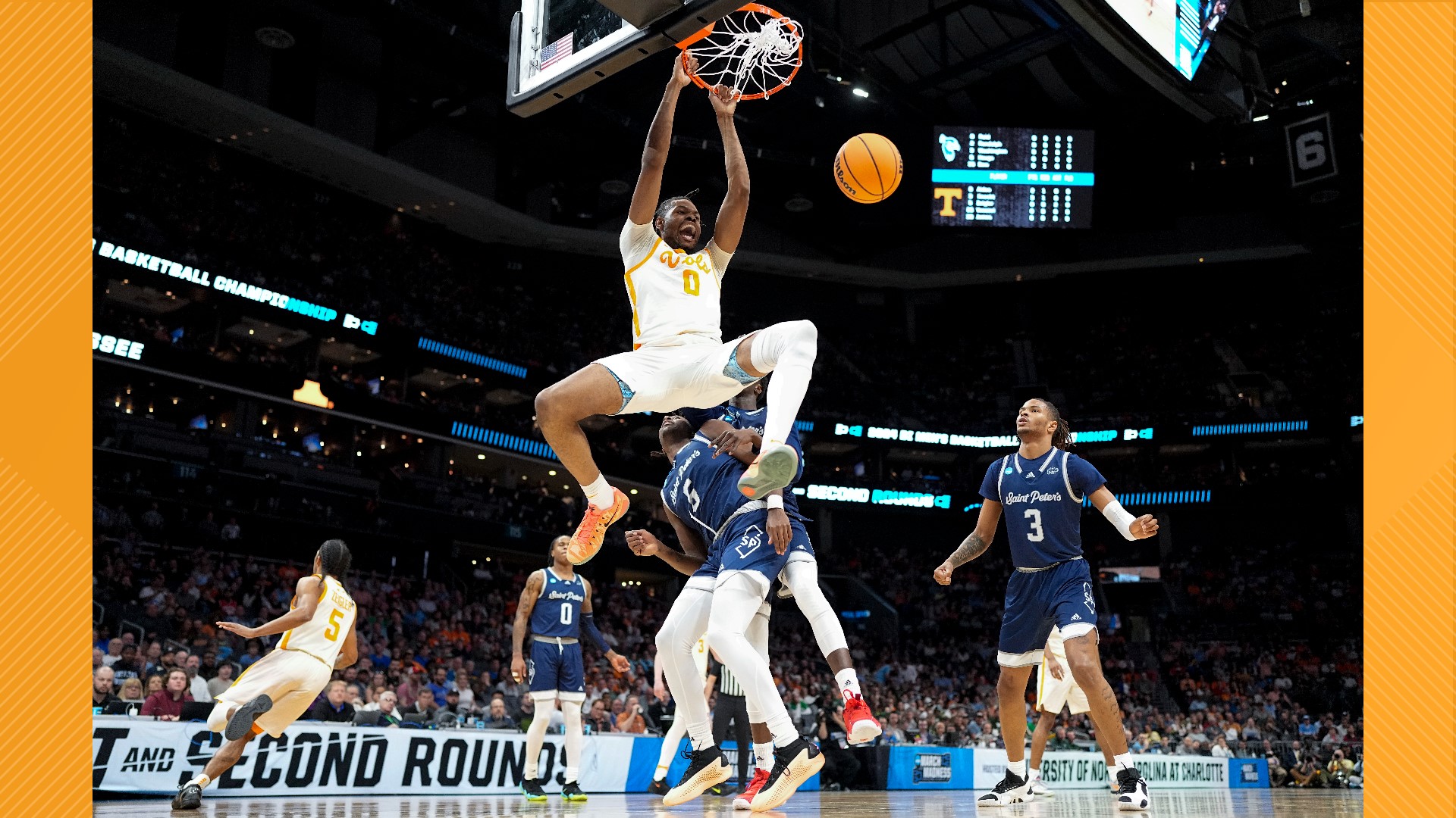 Tennessee will play Texas on Saturday in the Round of 32 of the NCAA Tournament.