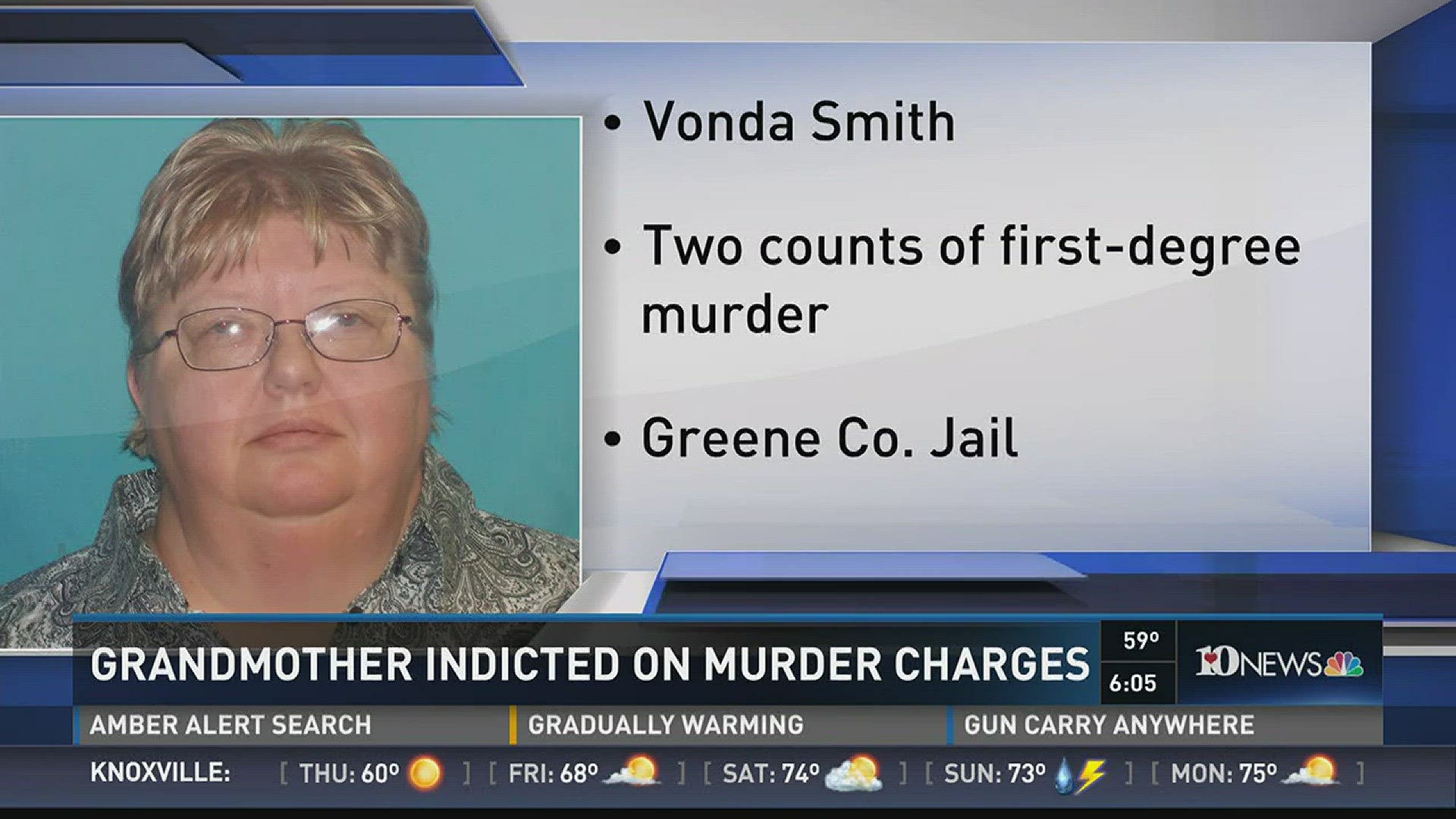 March 22, 2017: A grand jury indicted a Greene County woman on murder charges.