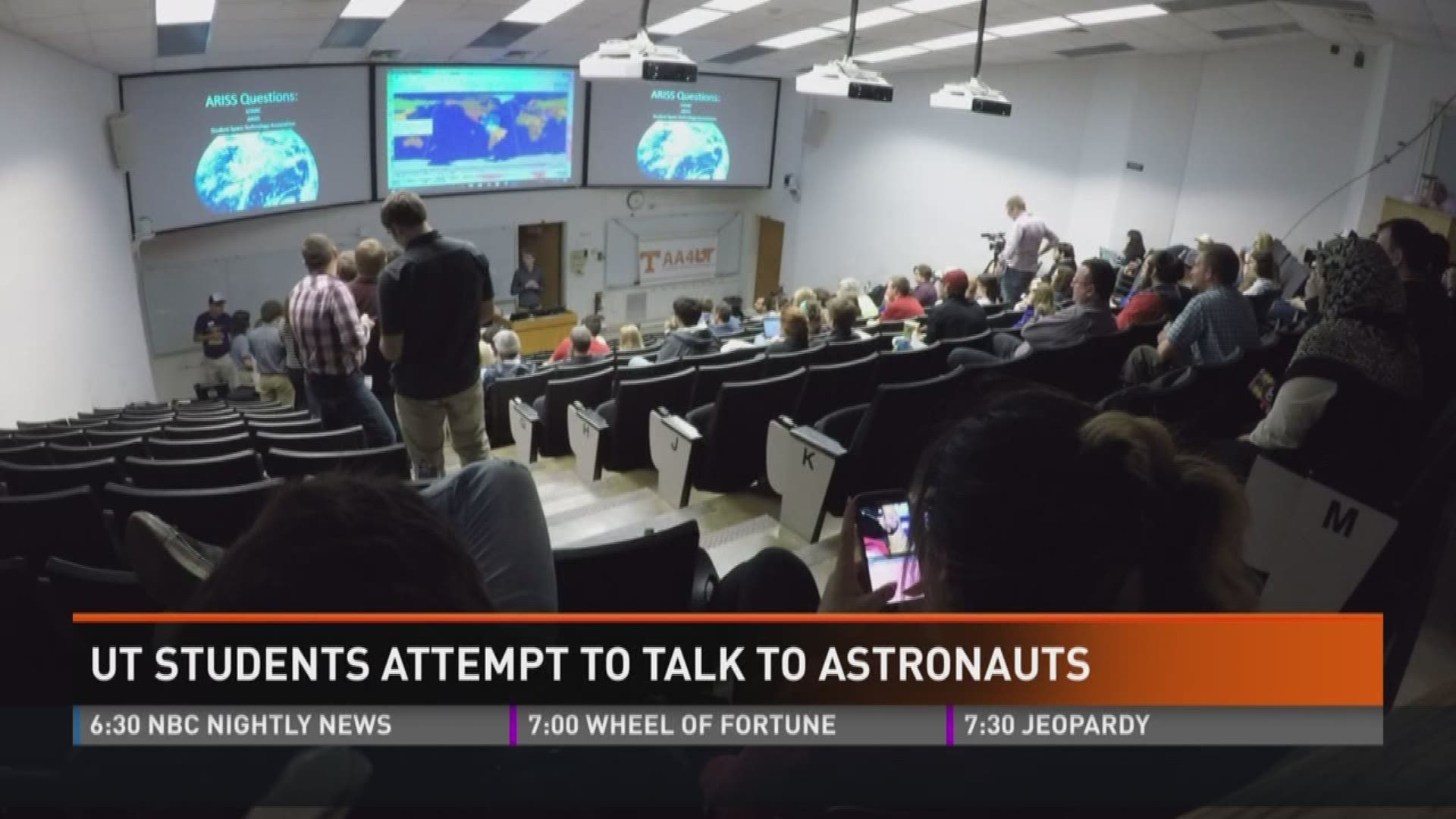 March 1, 2017: Students at the University of Tennessee had a brief window to have a conversation with astronauts at the International Space Station.