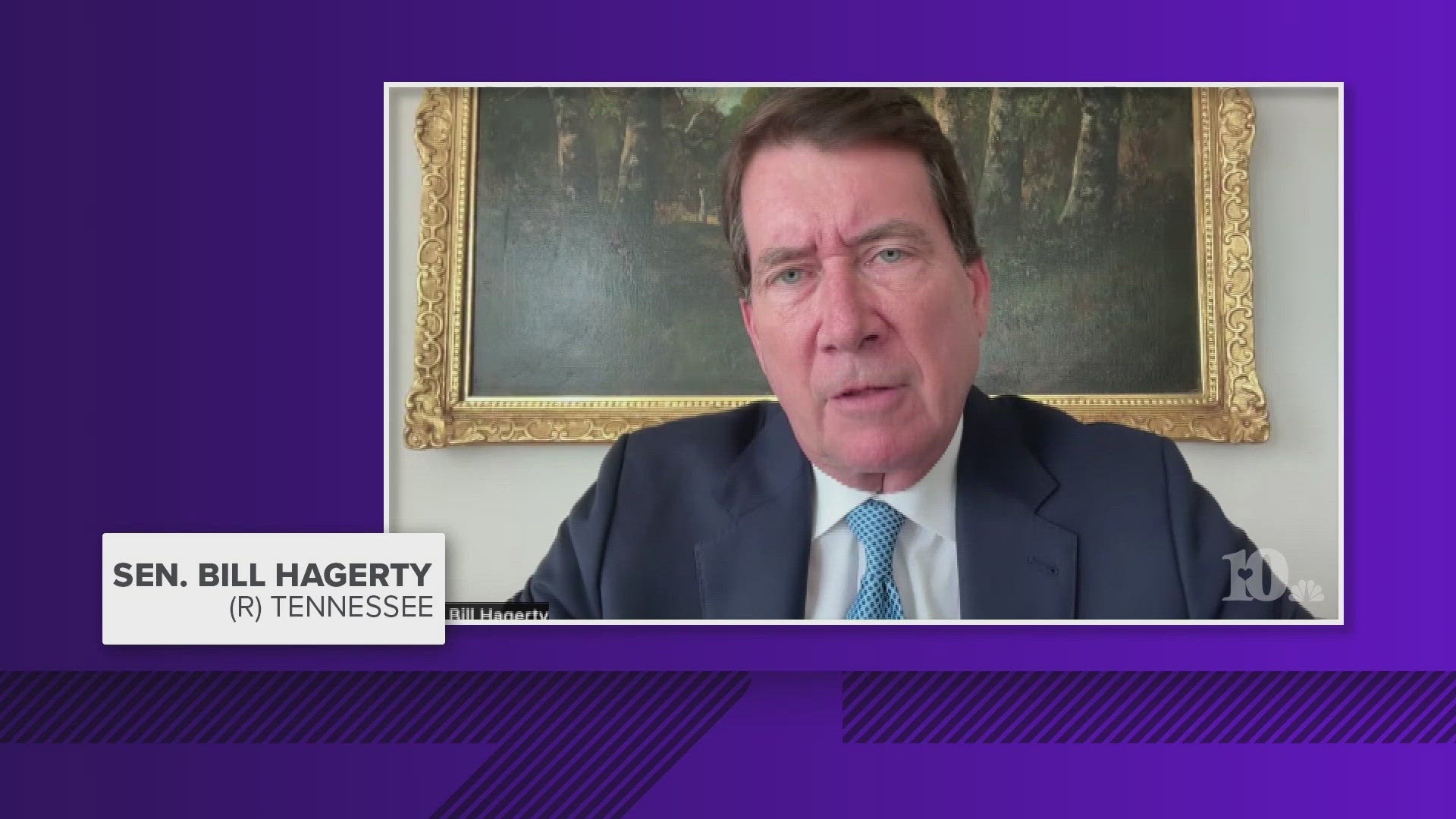 We asked Hagerty if he would support efforts to tighten federal or state gun laws. He said he supported the Second Amendment.