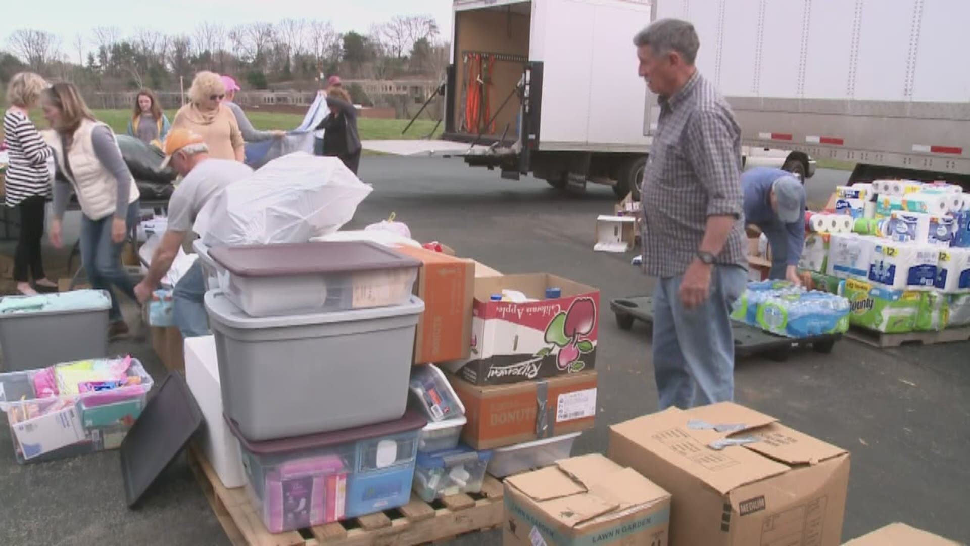 A Farragut church group collecting supplies for storm victims said it is overwhelmed with the community's support.
