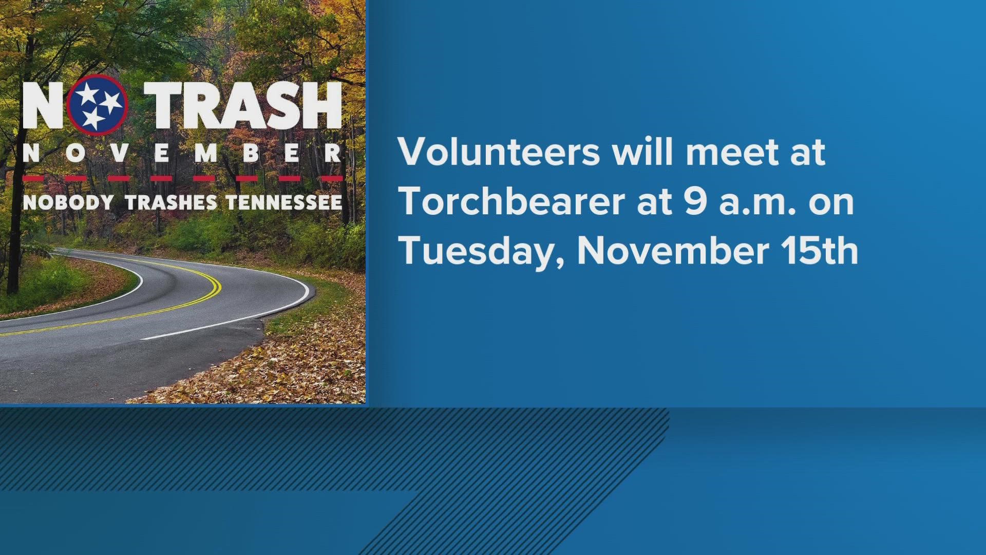 The Tennessee Department of Transportation has a campaign that helps keep Tennessee clean. On Tuesday, they are partnering with UT to clean up the campus.