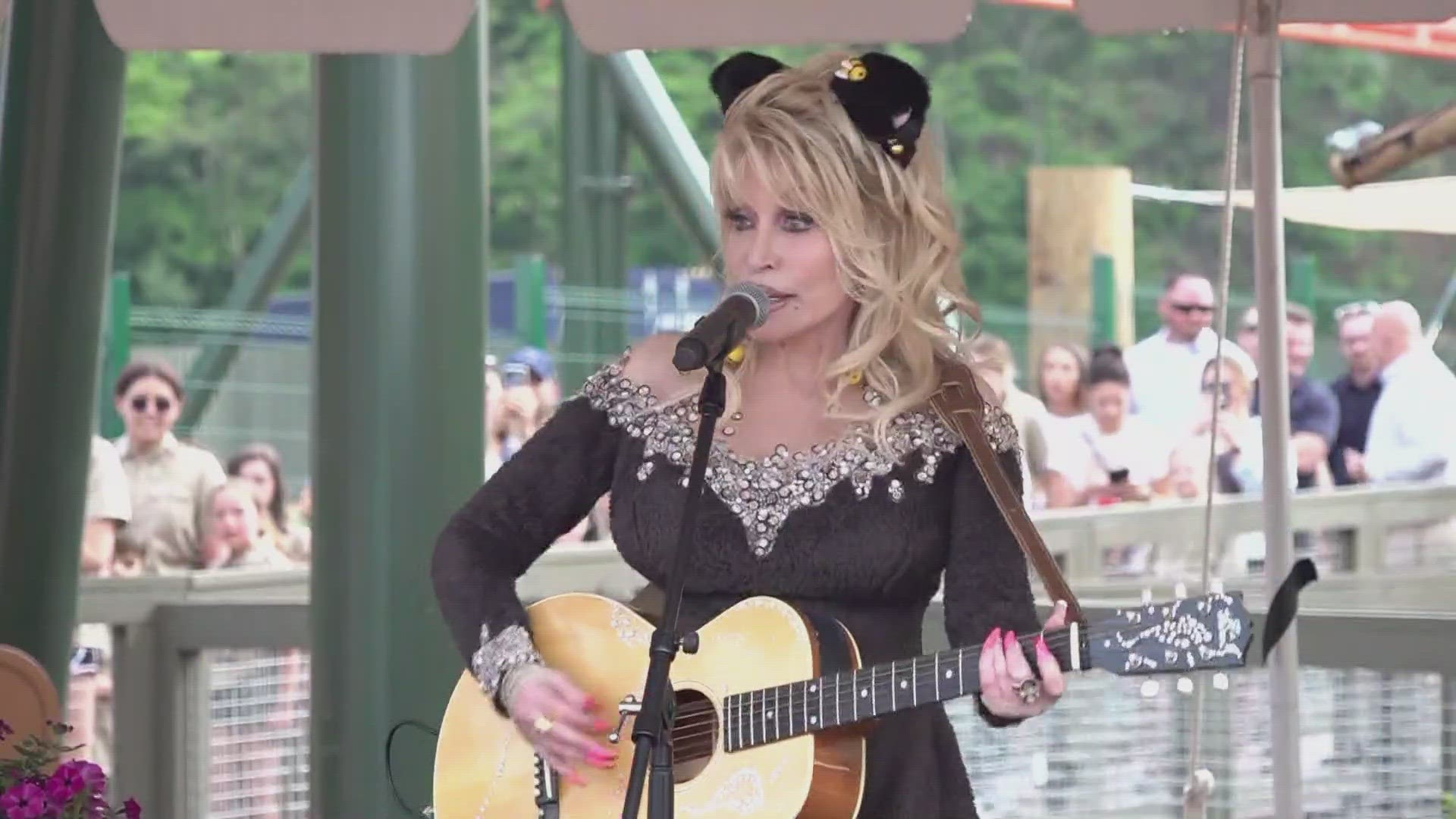 Dolly is back home in East Tennessee to celebrate the newest roller coaster at Dollywood.