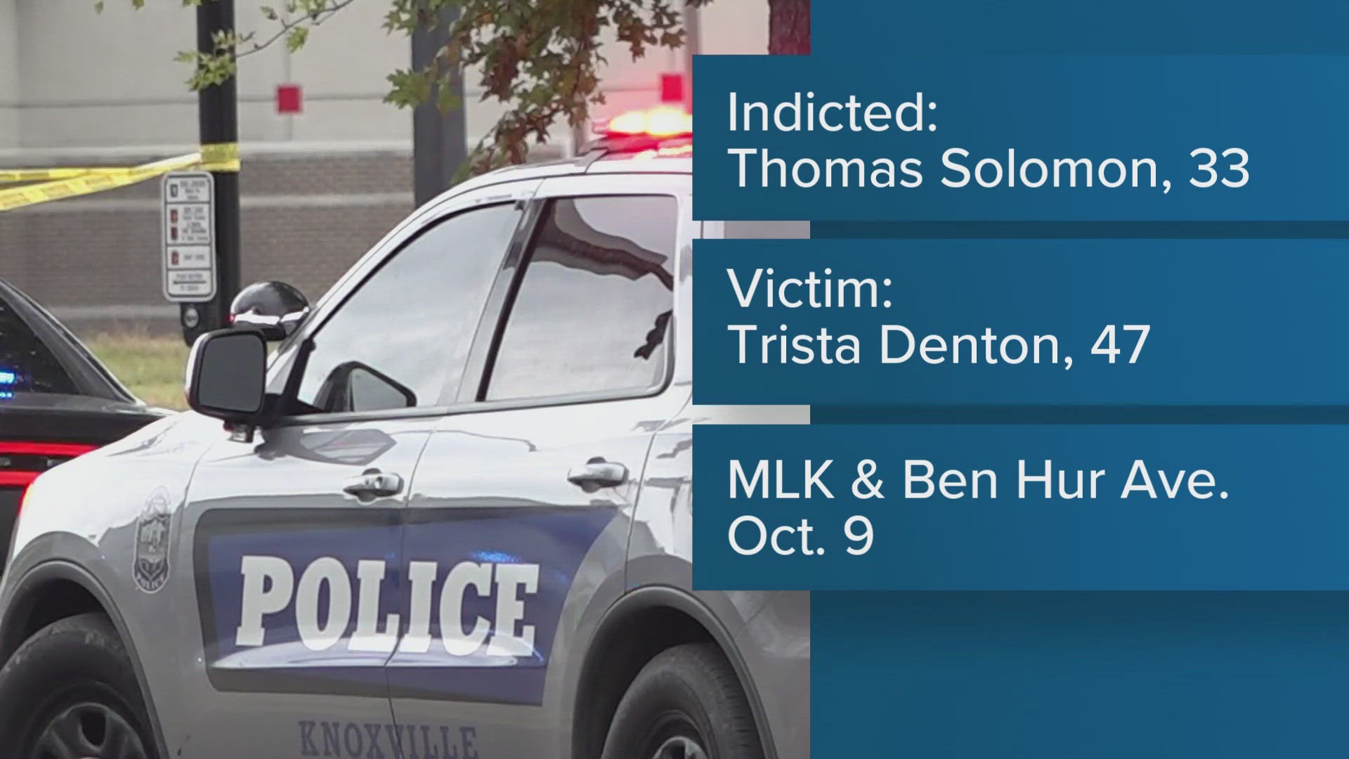 Trista Denton was shot at the corner of Martin Luther King Jr. Avenue and Ben Hur Avenue, according to Knoxville Police.