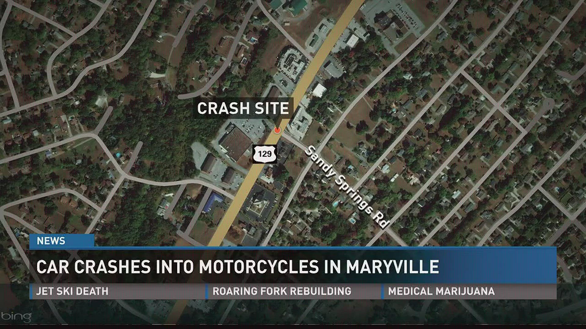 Blount County dispatch confirmed a car crashed into motorcyclists Sunday afternoon.