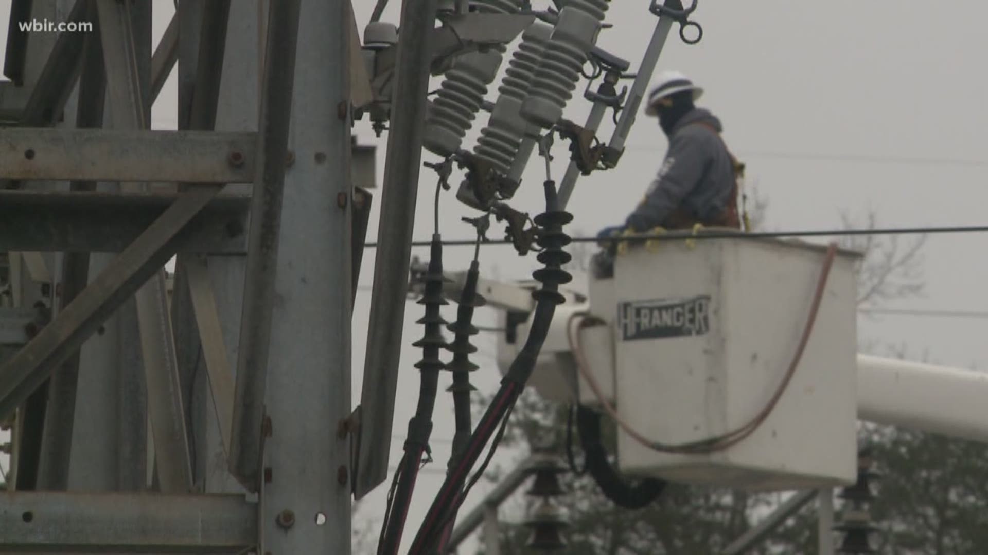 This morning around 5 a.m., with below freezing temps, power went out for 18,000 people in Cumberland County.