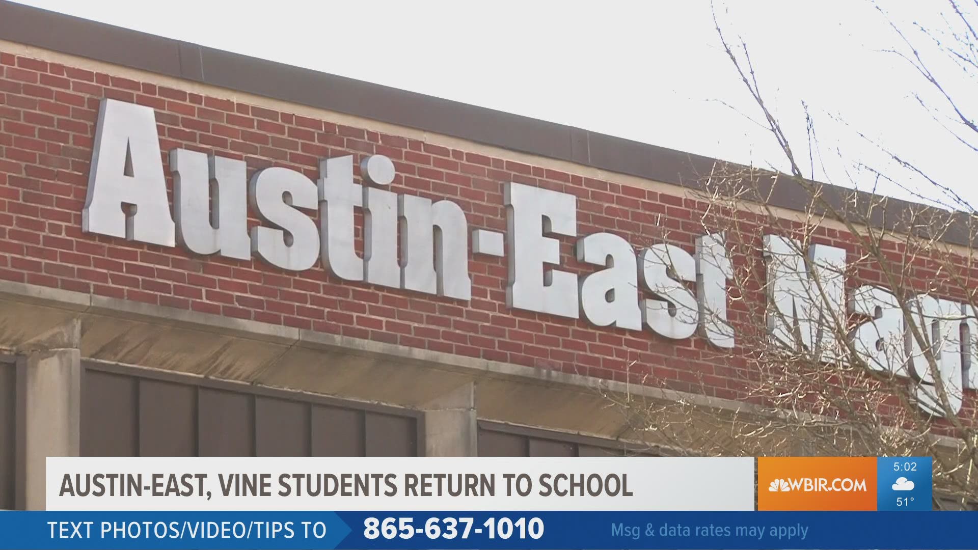 Classes were held virtually last week after three Austin-East students were shot and killed in three weeks.