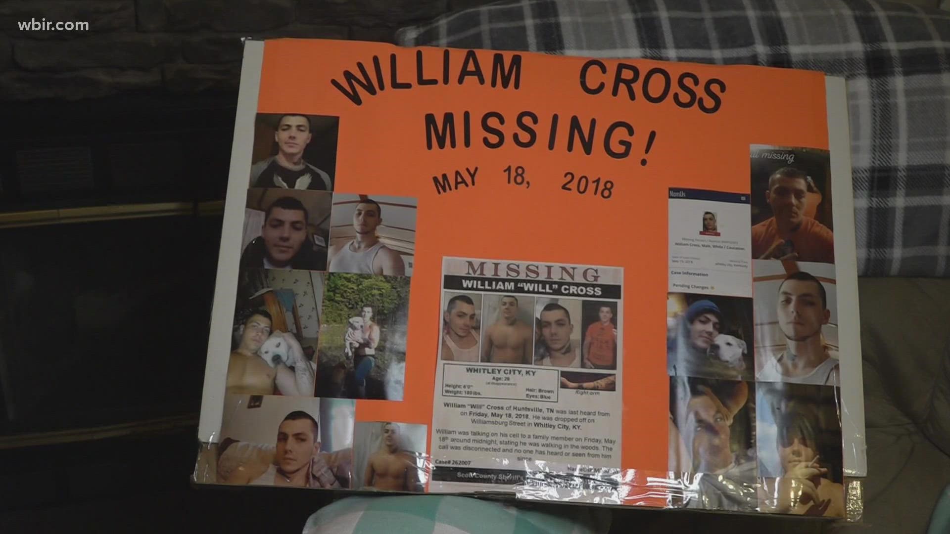 William Cross of Scott County went missing four years ago on May 18, 2018. His family is still searching for him.