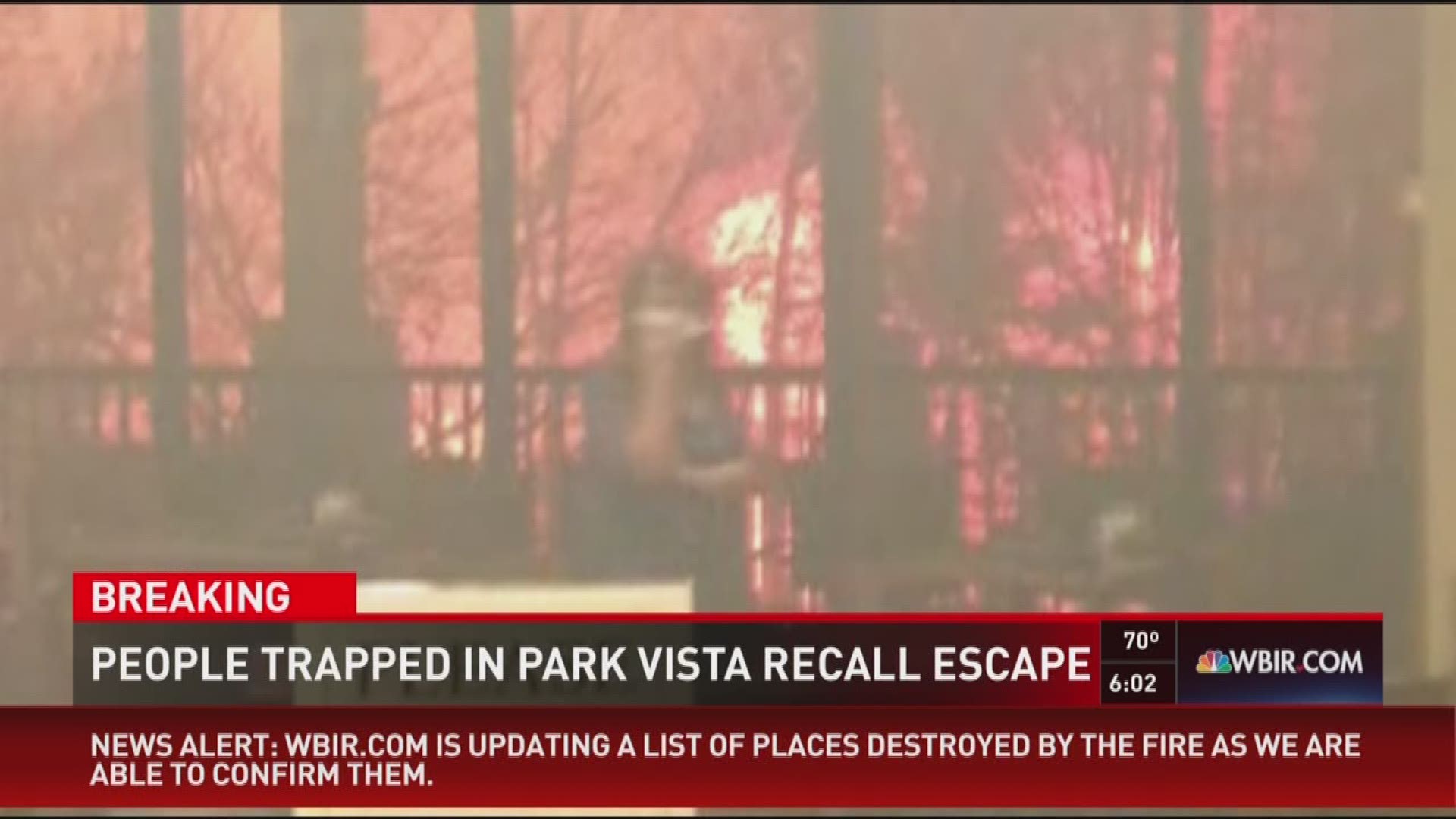 A woman trapped by fire at the Park Vista Hotel in Gatlinburg with her son and nephew was so sure they would die, she wrote down their identification and last goodbye