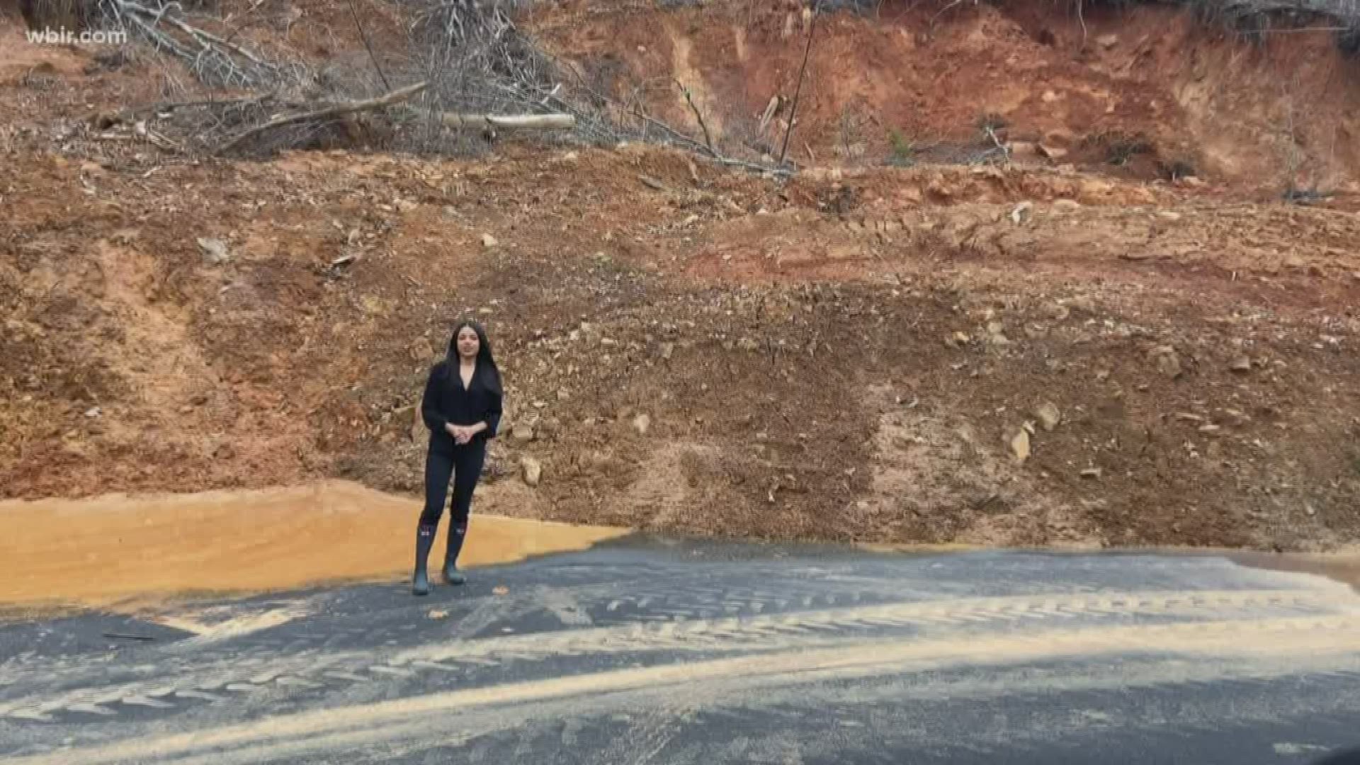 The couple who lives right next to the landslide says each day it creeps closer, and they're afraid if they don't get help soon it will make it to their home.
