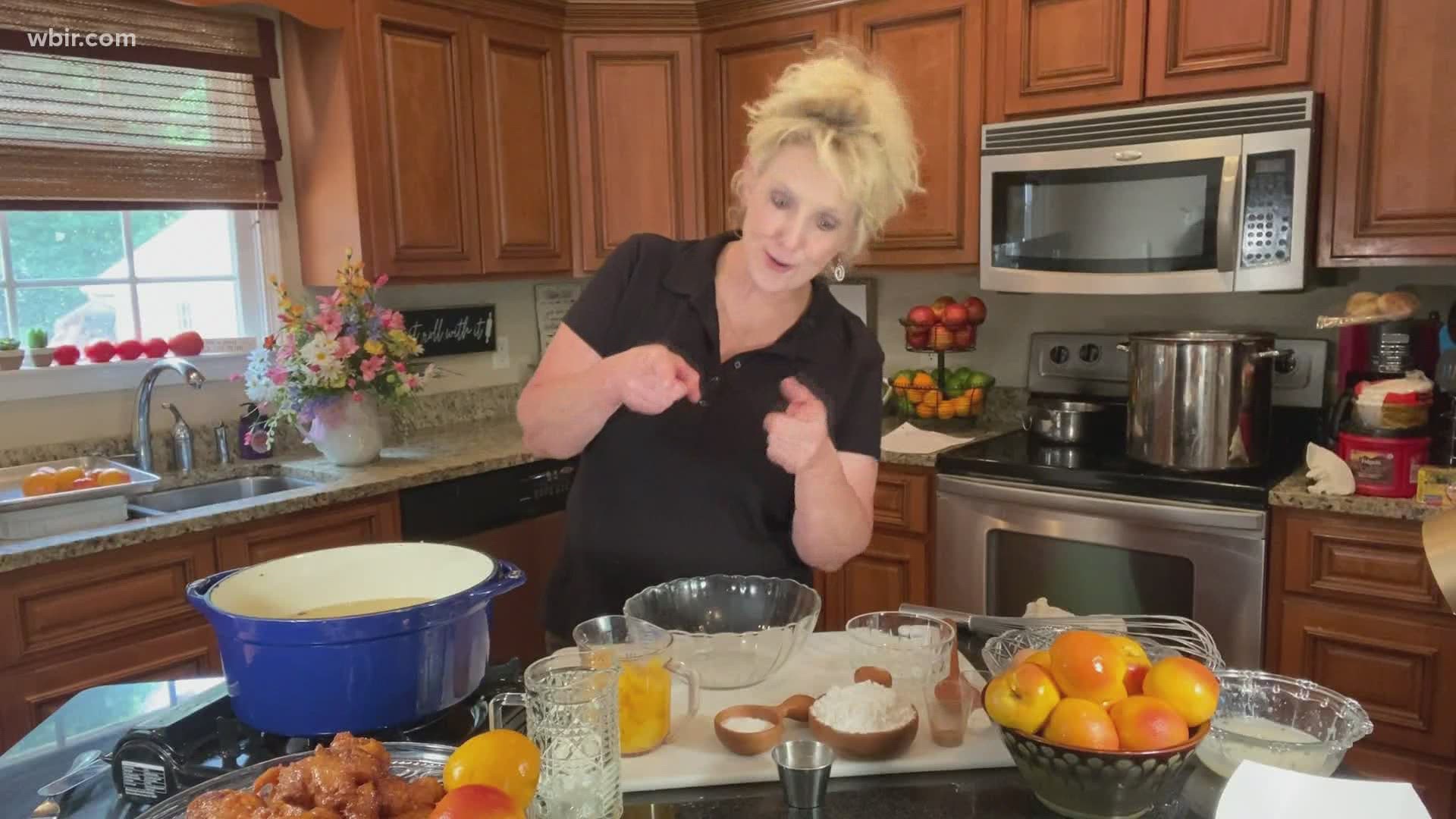 Shona House with Faith Baked Cakes shares a recipe for peach fritters, follow her on Facebook. June 30, 2020-4pm.