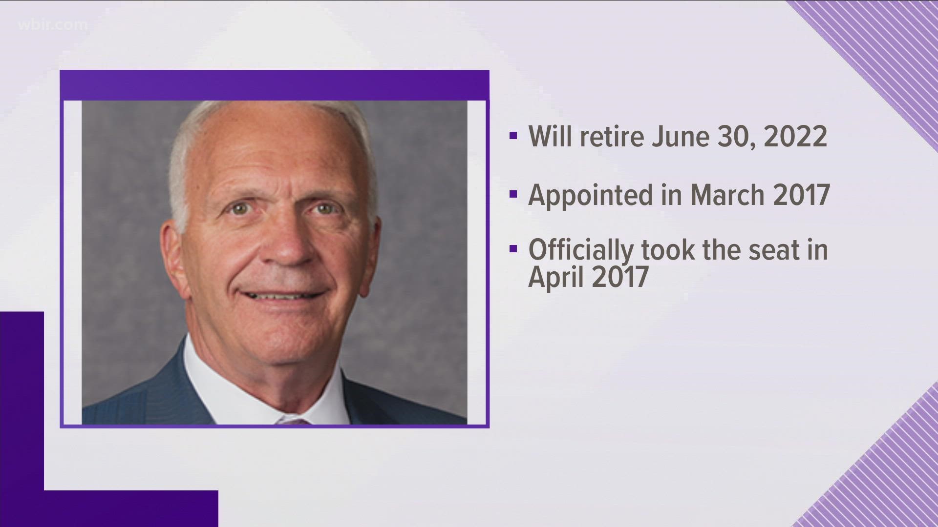 Knox County Schools Superintendent Bob Thomas said that he plans on retiring from the position on June 20, 2022.