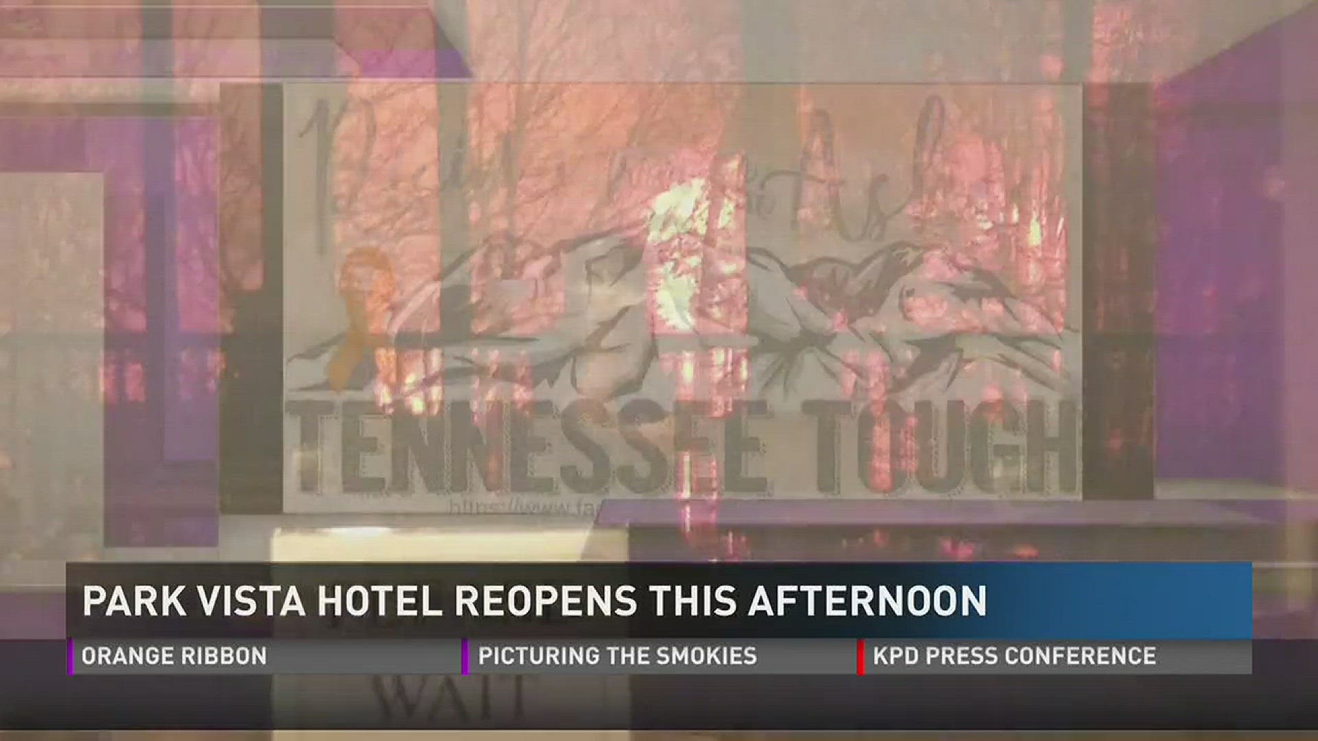 The Park Vista Hotel is reopening for business on Wednesday following the Sevier County wildfires.