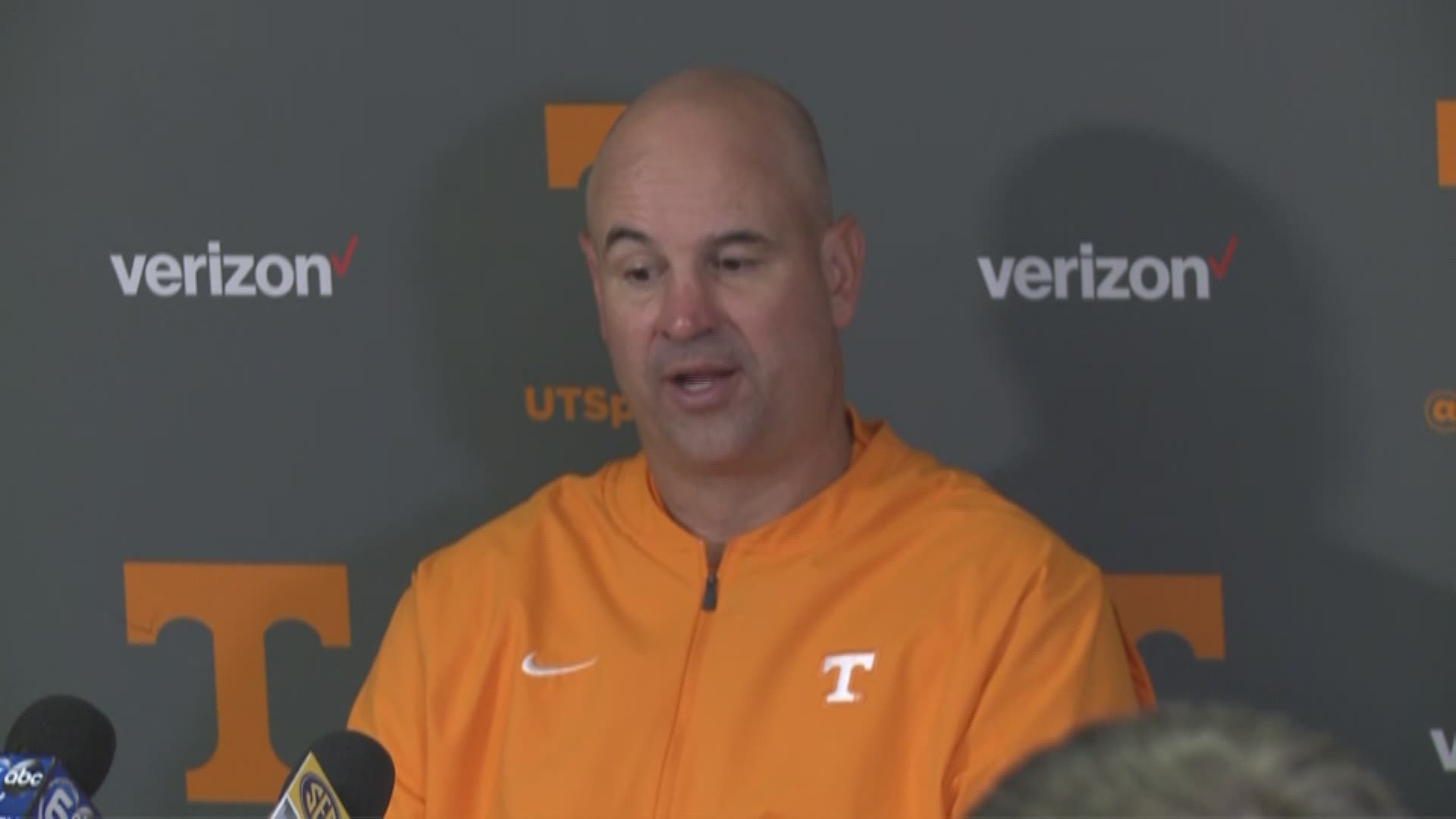 Jeremy Pruitt comments on Trey Smith's situation. The Vols star left tackle is out indefinitely with blood clots in his lungs.