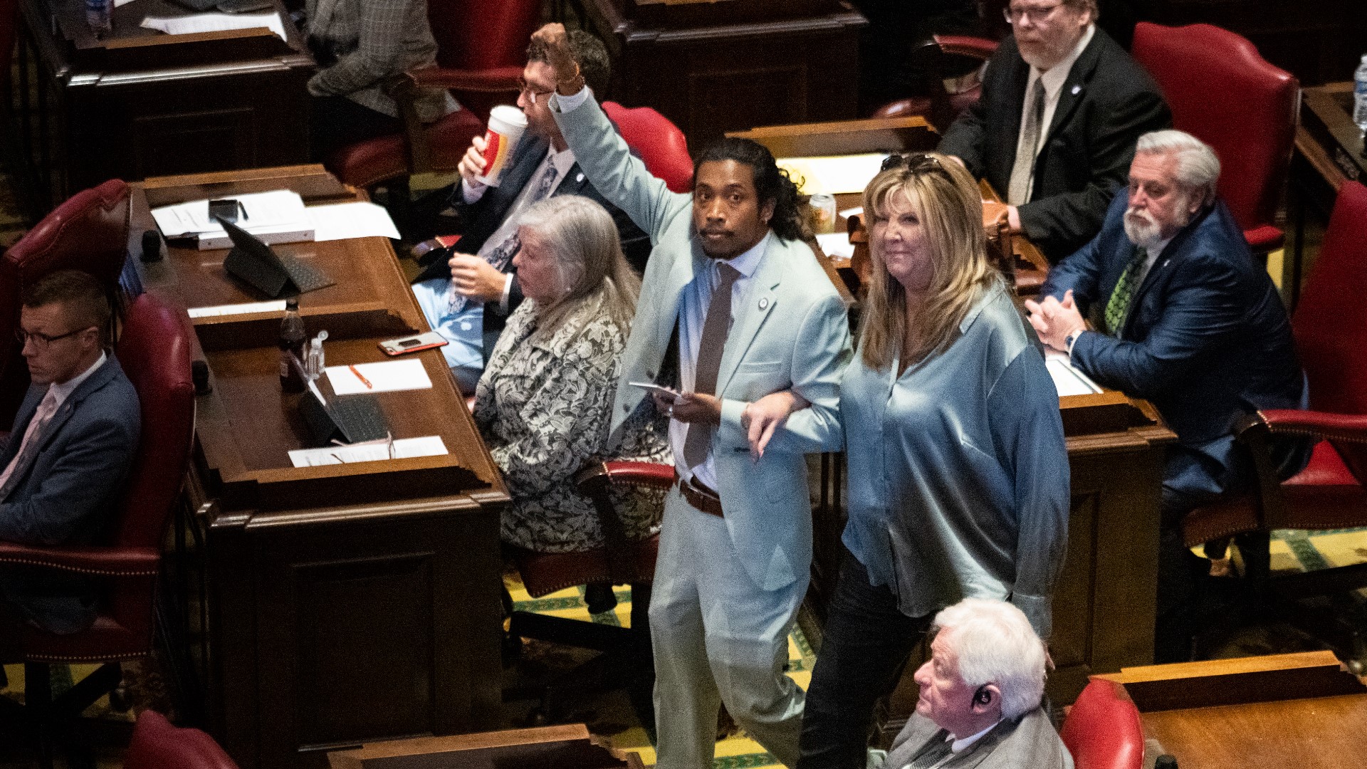 The Nashville Metro Council voted Monday evening to reinstate Rep. Justin Jones as its interim representative days after House Republicans voted to expel him.