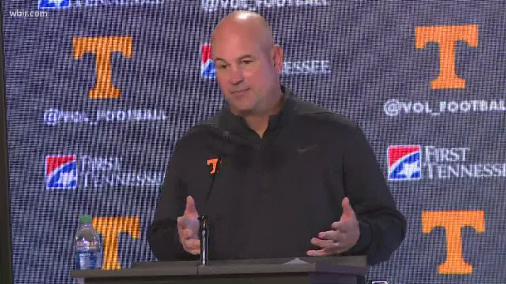 Head Coach Jeremy Pruitt spoke to the media on Monday after the Vols' first win of the season over the weekend.