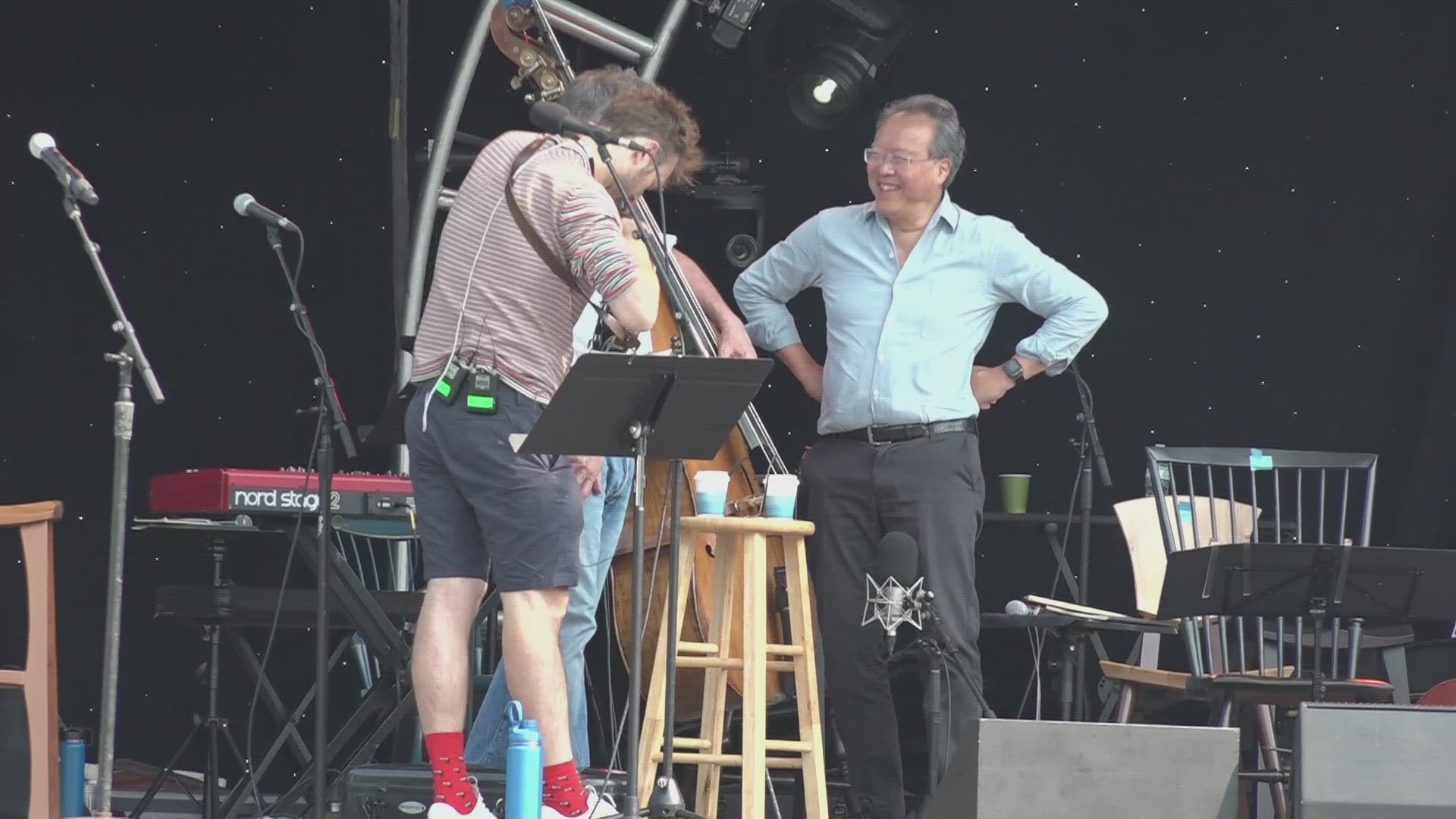Yo-Yo Ma headlined a new Knoxville festival celebrating Appalachian culture. His performance was on the World's Fair Park lawn on May 26.