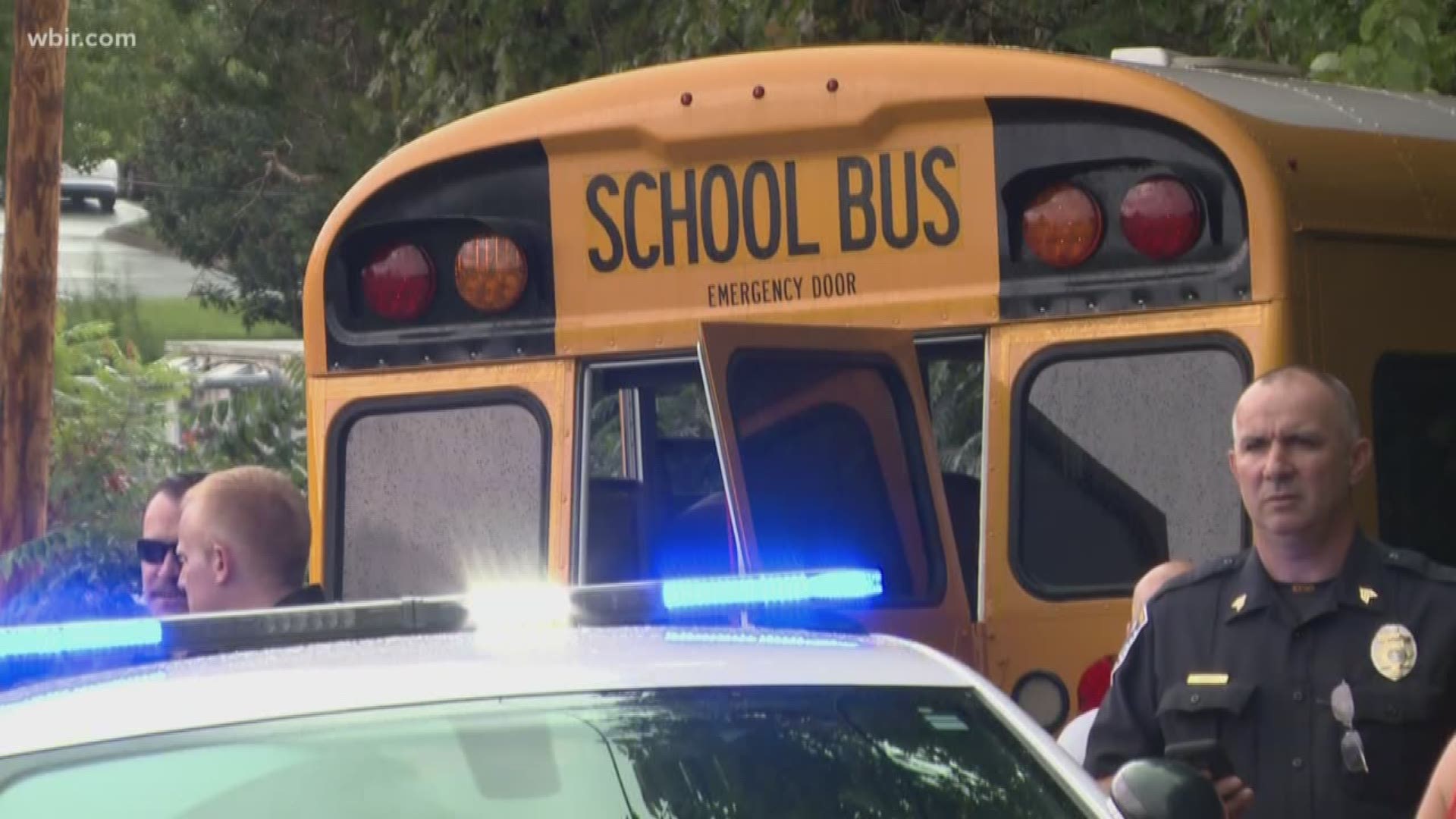 No injuries when car hits Knox Co. school bus