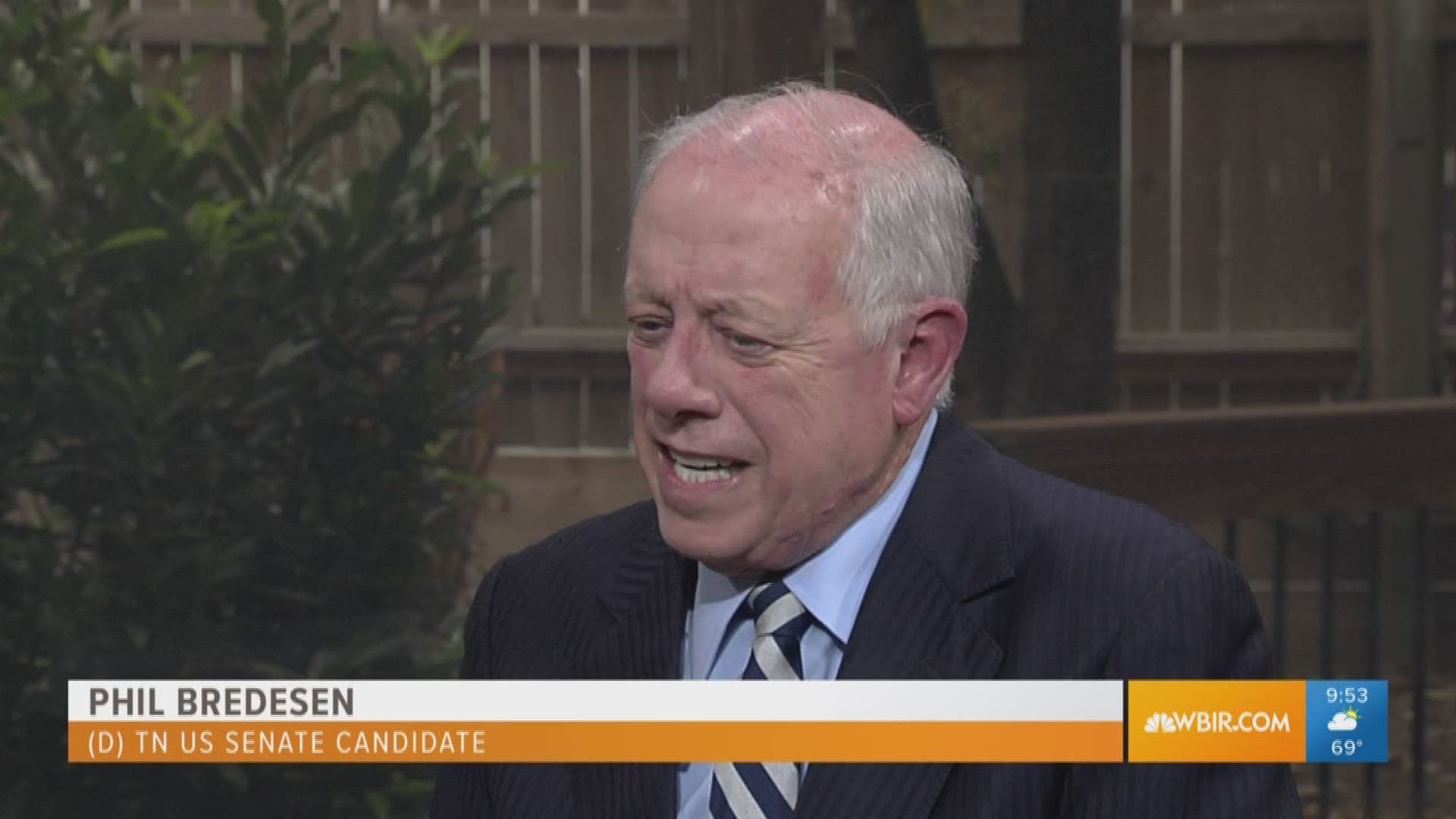 Former Gov. Phil Bredesen, candidate for U.S. senator from Tennessee, talks about his race.