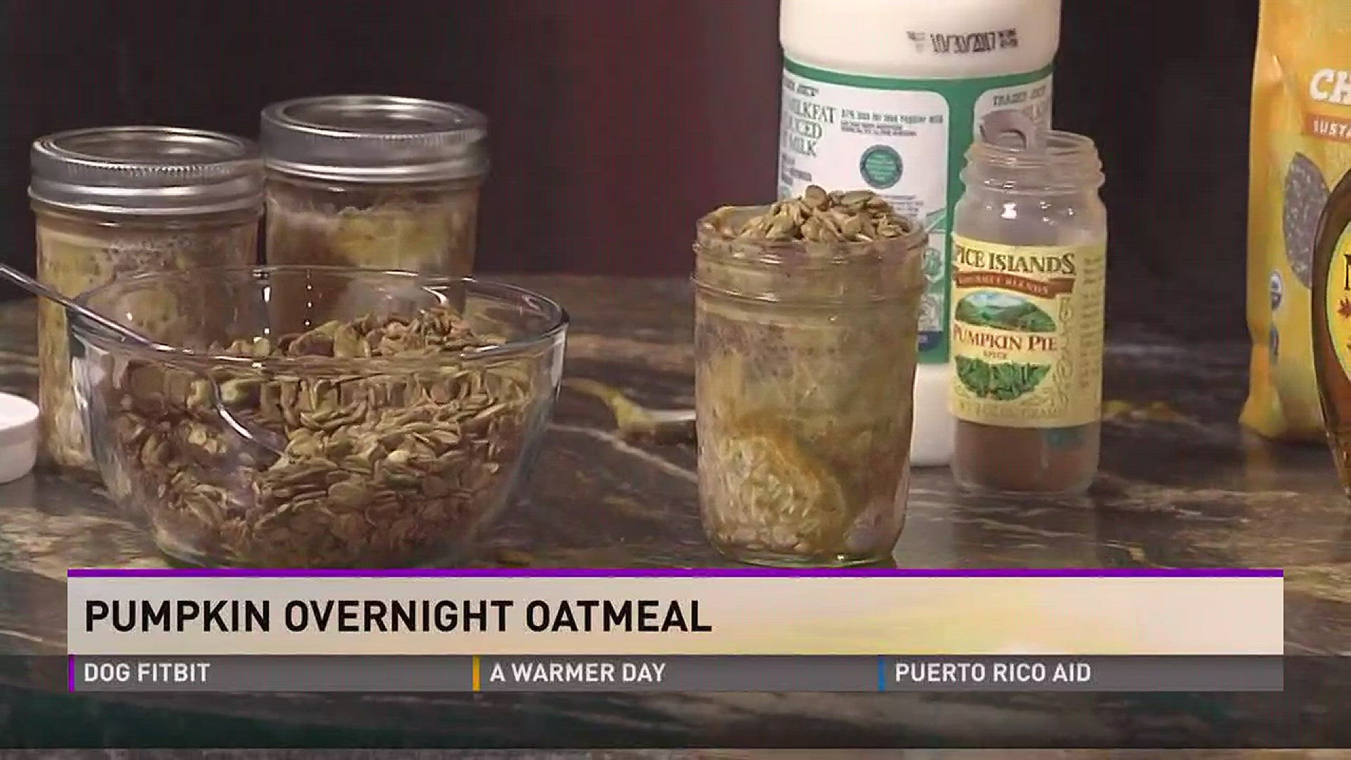 A registered dietitian from Blount Memorial makes an overnight oatmeal with the flavors of pumpkin spice