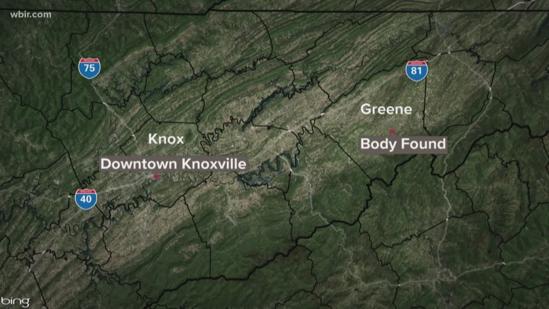 The Greene County Sheriff's Office said the body of 56-year-old Keith D. McNeely was found Sunday around 1:30 p.m.