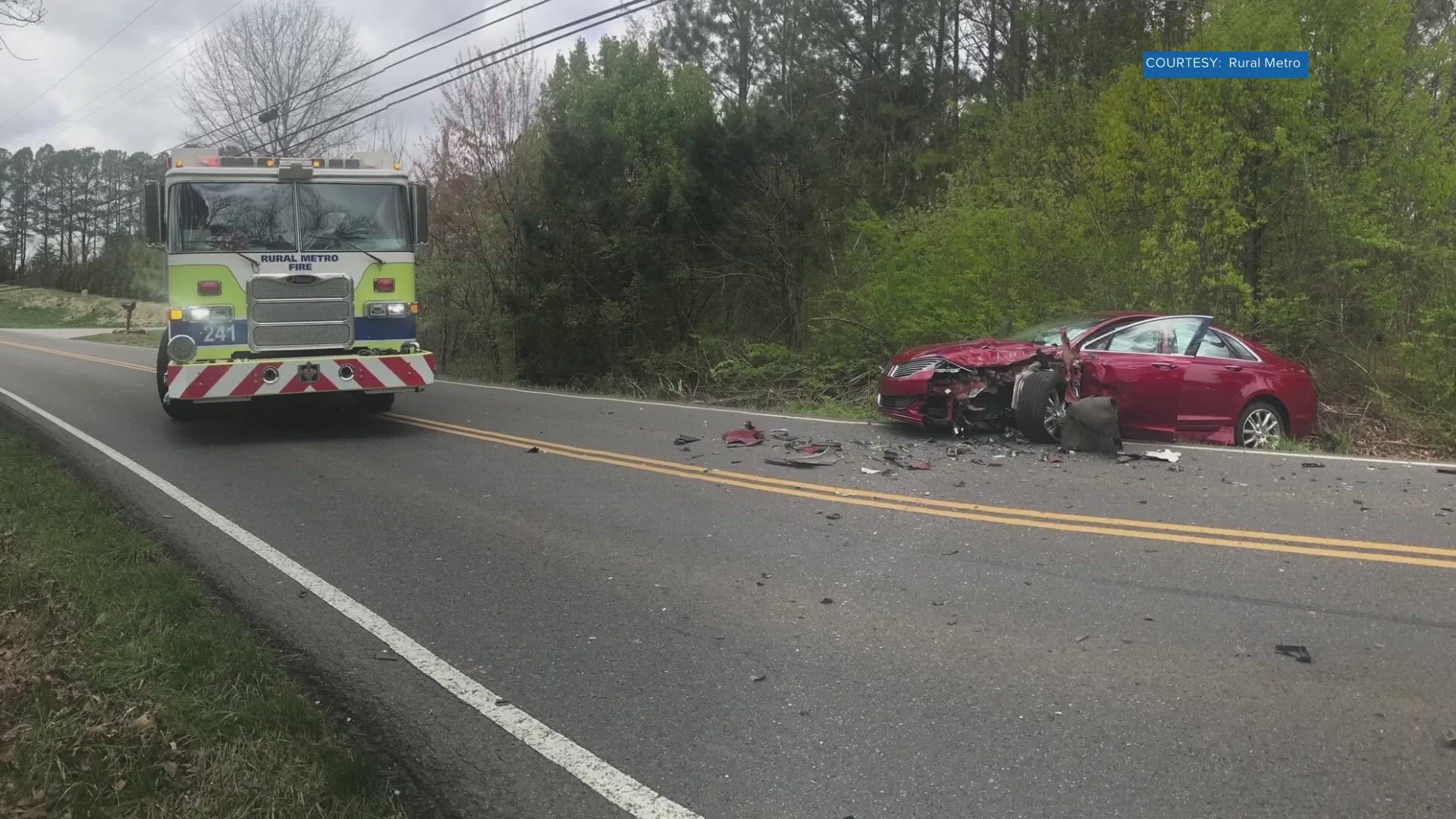 Three people are in the hospital after a crash that happened on Westland Drive and Andover Place.