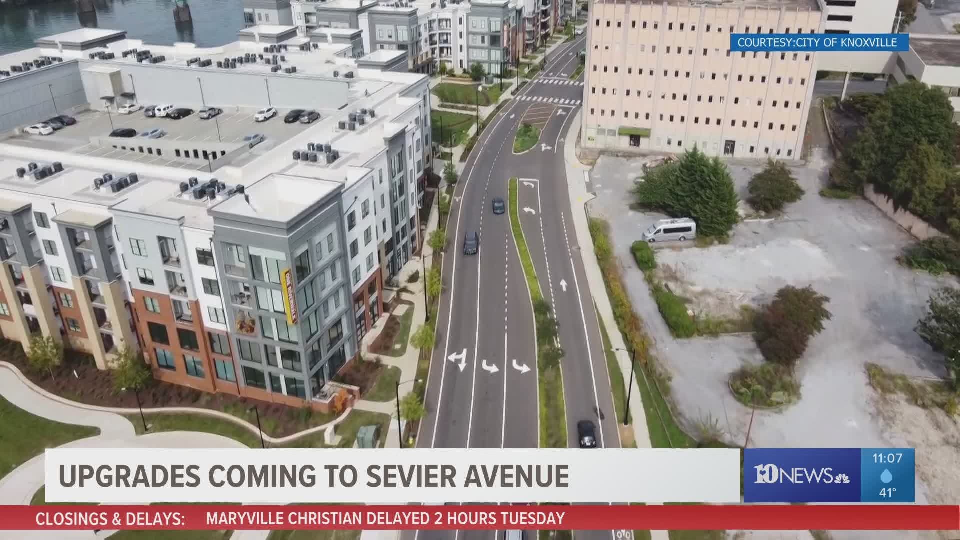 It's a $10 million overhaul of Sevier Avenue.