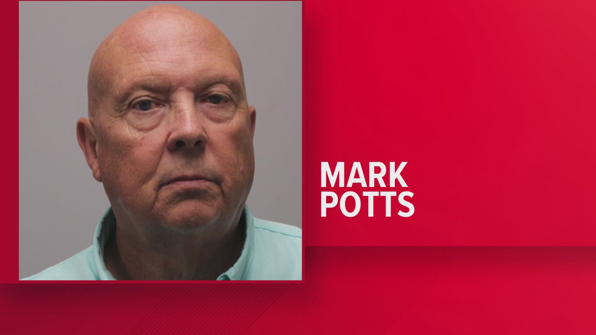 Authorities said Mark Potts was driving a county vehicle while under the influence.