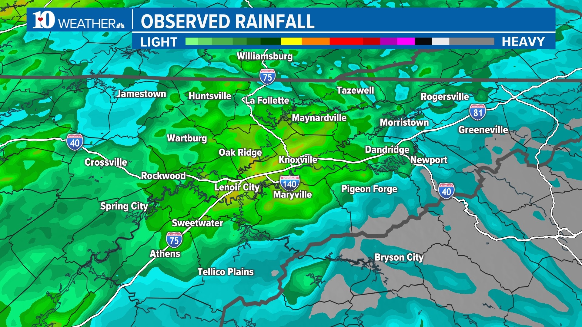 Will rain put out wildfires and end drought in East Tennessee?