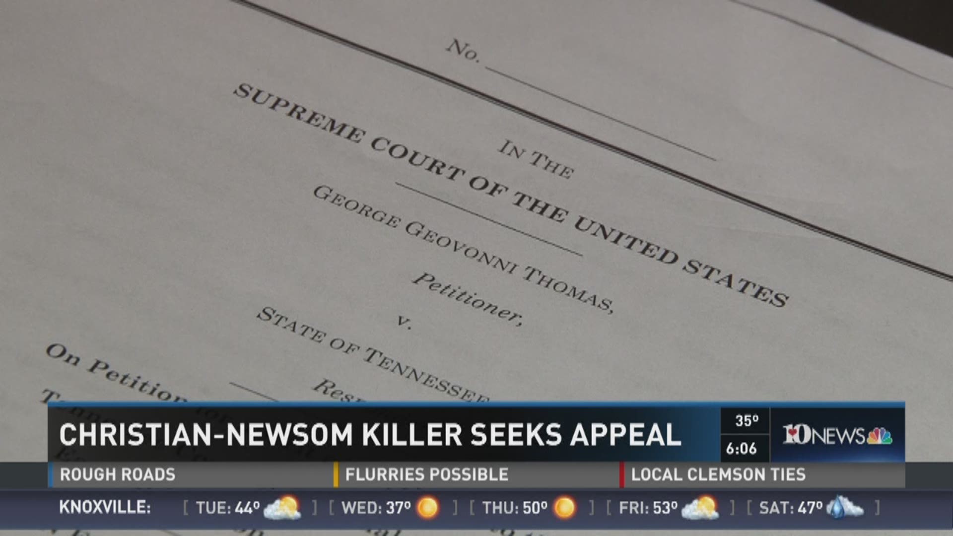 George Thomas, convicted in the Christian-Newsom torture-slayings, is seeking an appeal with the US Supreme Court. Jan. 11, 2016