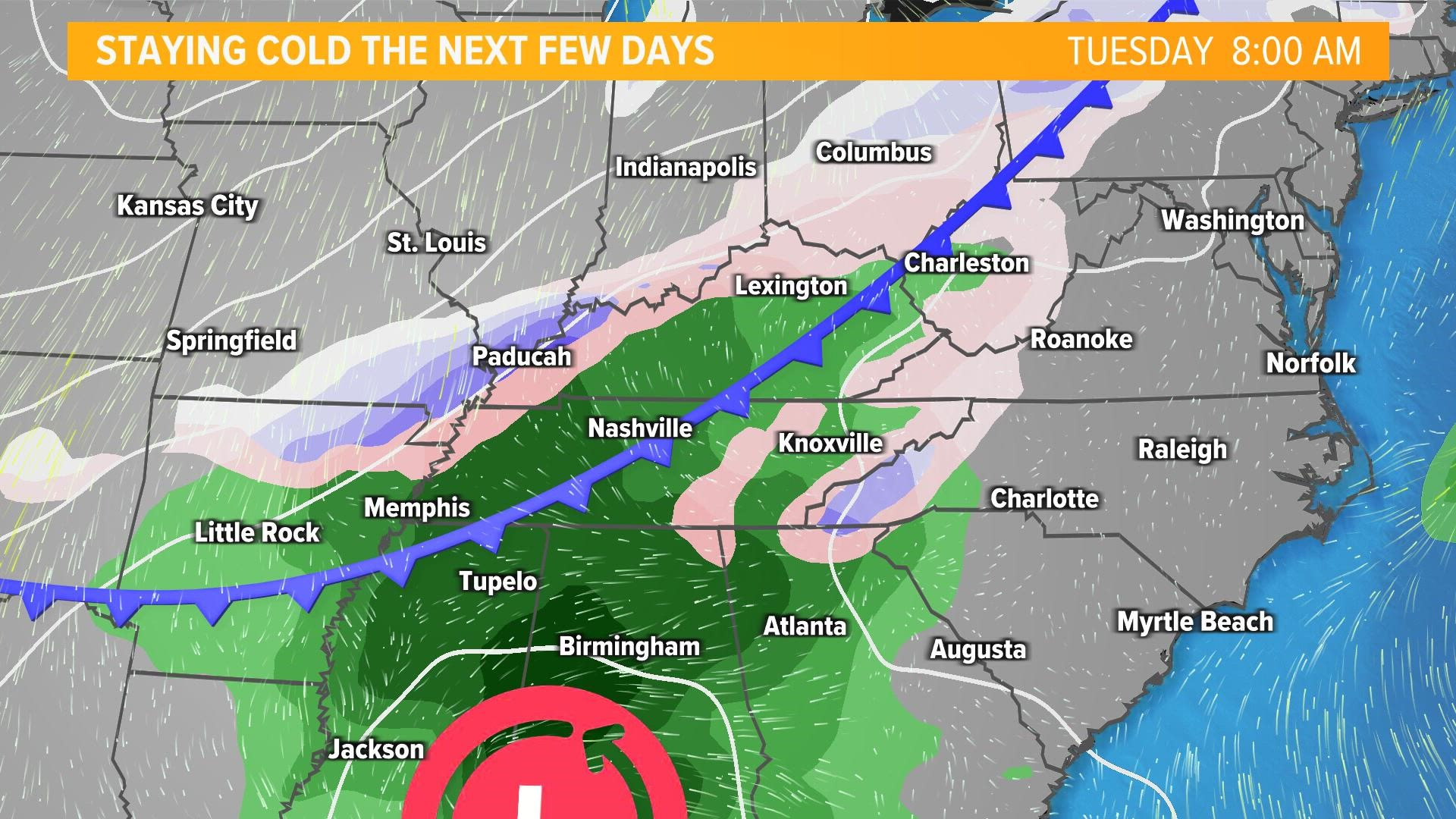 More rain and snow possible Tuesday
