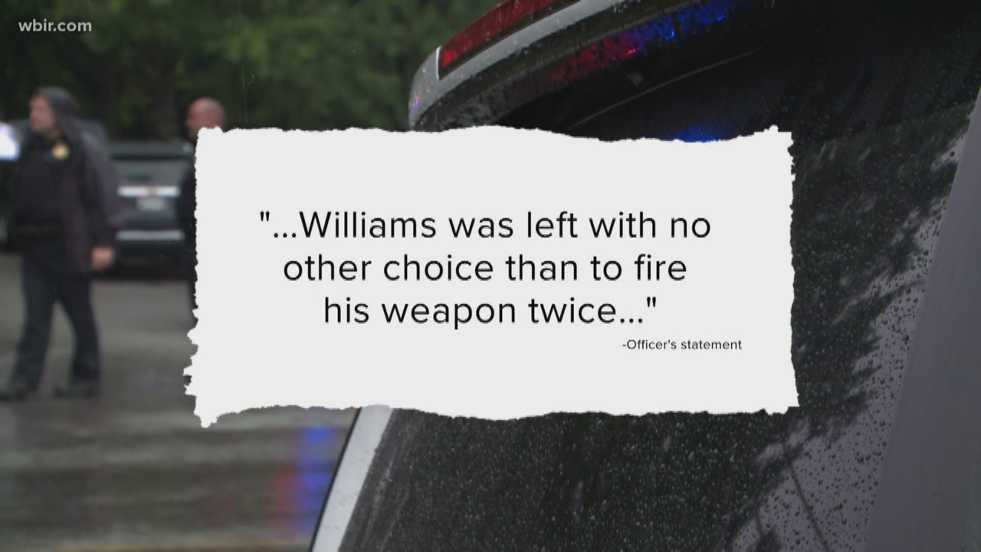 The Knoxville police officer who shot and killed a suspect last week is now sharing his side of the story.