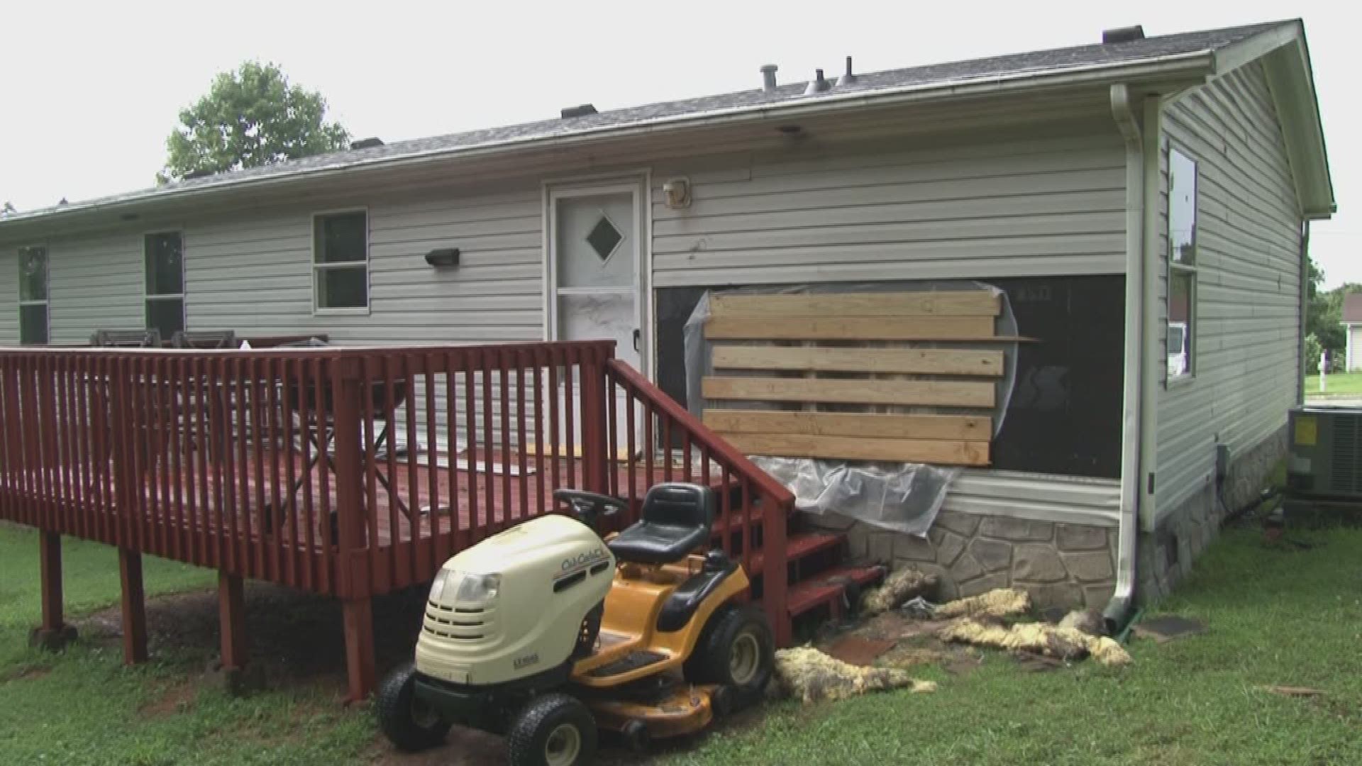 After losing his house to a fire last week to what investigators believe started because of a lightning strike, his neighborhood is helping them out.