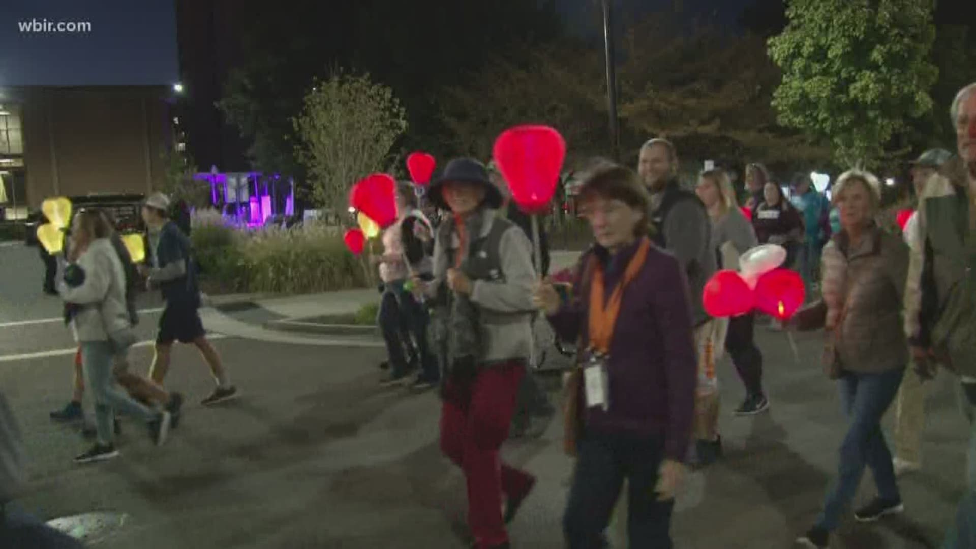 The event allows people to celebrate and remember people touched by cancer.