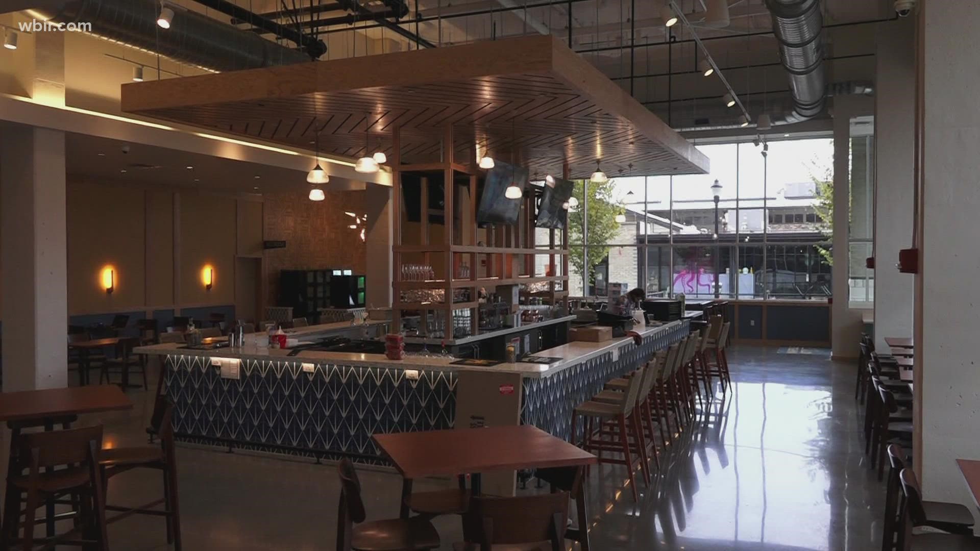 The food hall concept is the first of its kind in Knoxville. Everything from ramen, to burgers and cookies can be found in the new spot in Regas Square.
