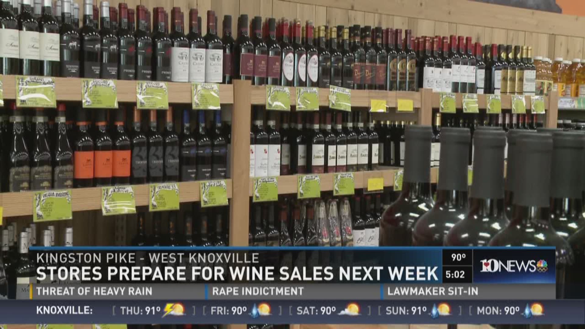 Starting on July 1, Tennessee grocery stores and convenience stores will be able to sell wine. Many stores are already stocking their shelves.