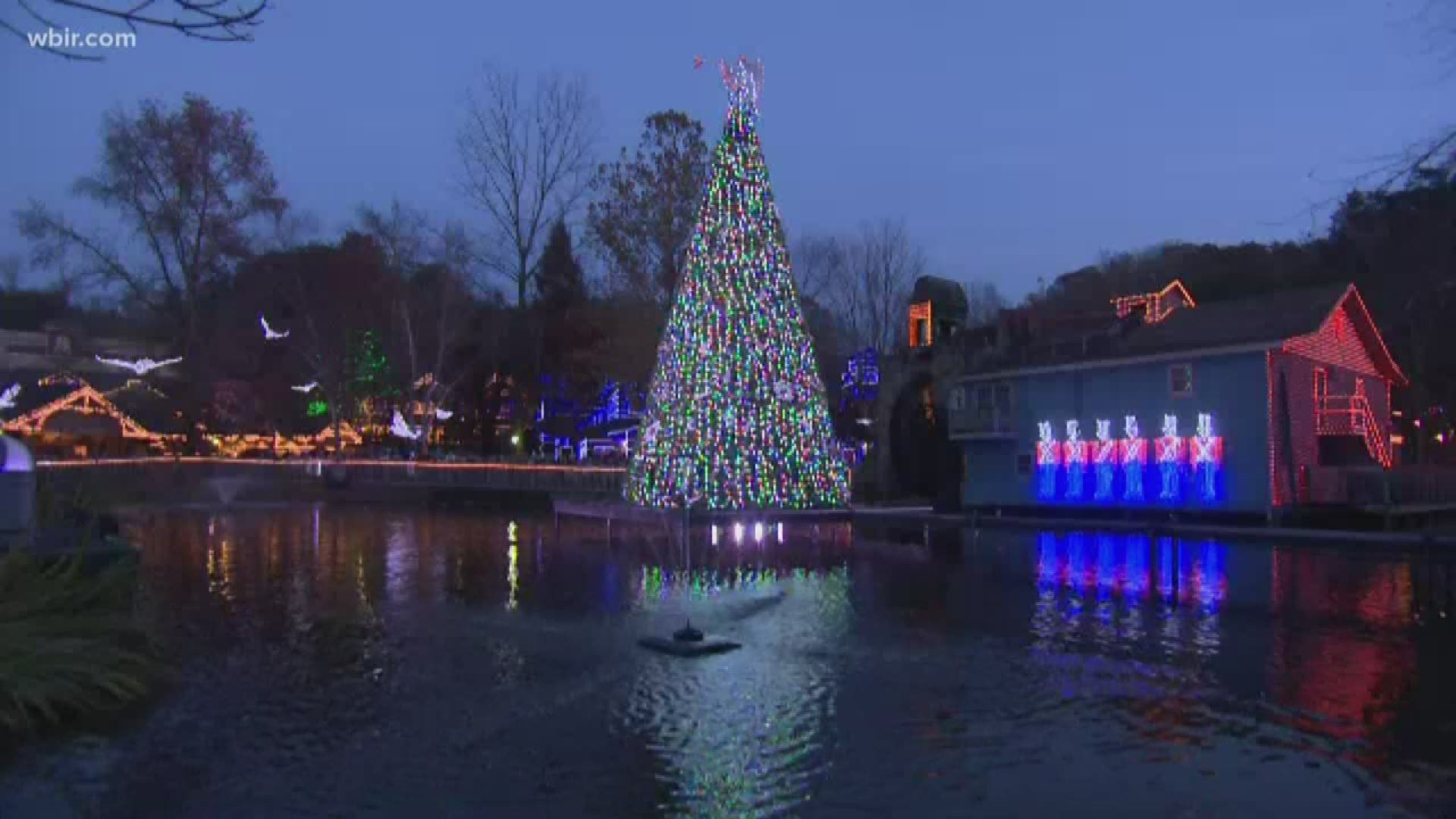 Christmas came early Sevier County, Gatlinburg, Pigeon light up