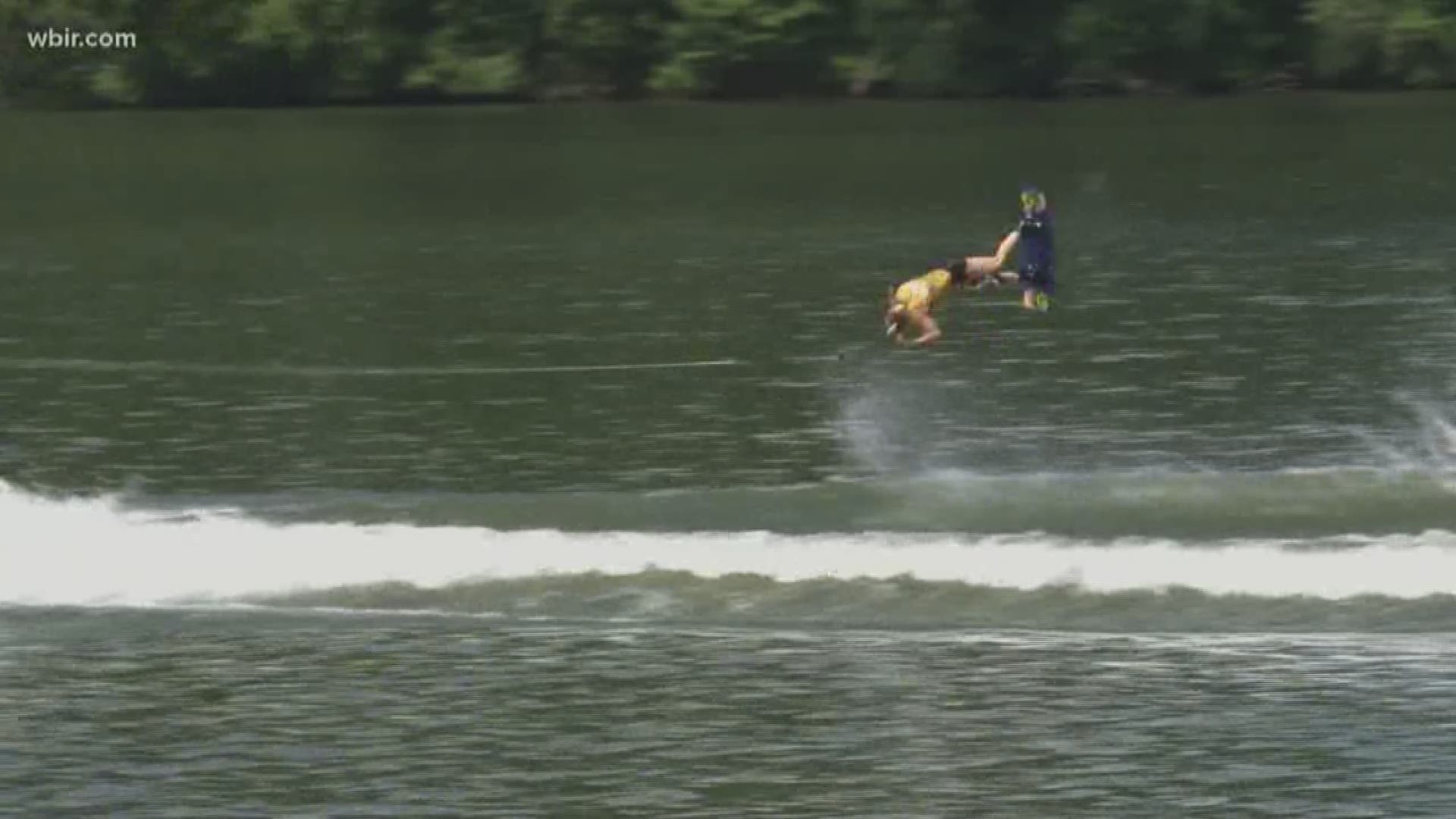 Wakeboarders congregated for another day of competition.