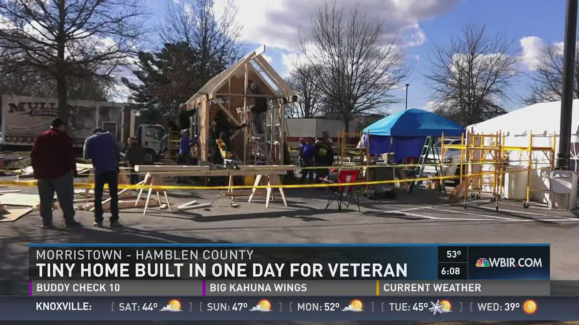 March 10, 2017: Building a house in 24 hours seems impossible, but one group is building a tiny home, to benefit a local disabled Vietnam veteran.