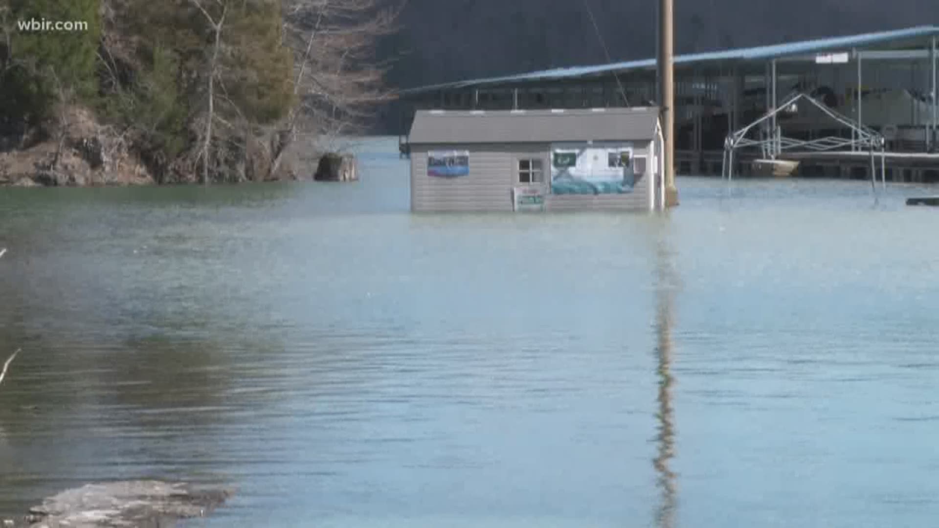 All the rain this week has used up 75 percent of TVA's water storage capacity.